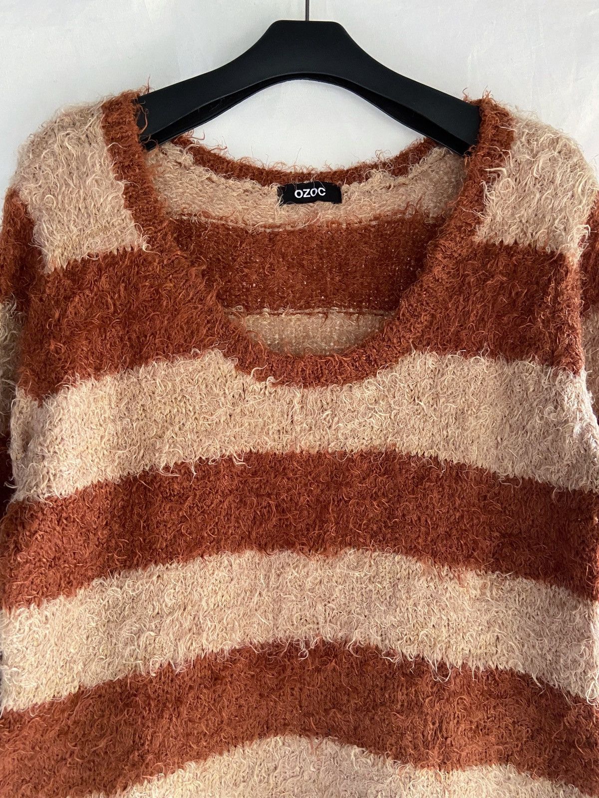 Yasuyuki Ishii OZOC STRIPED KURT COBAIN GRUNGE STYLE KNIT Size US L / EU 52-54 / 3 - 2 Thumbnail