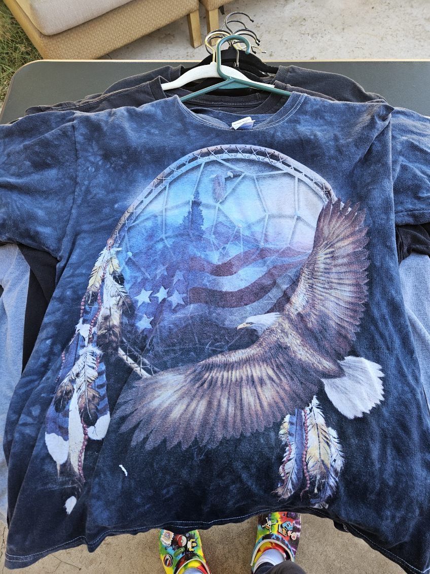 Gildan Vintage Native American Tie Dye Gildan Tee Size US L / EU 52-54 / 3 - 1 Thumbnail