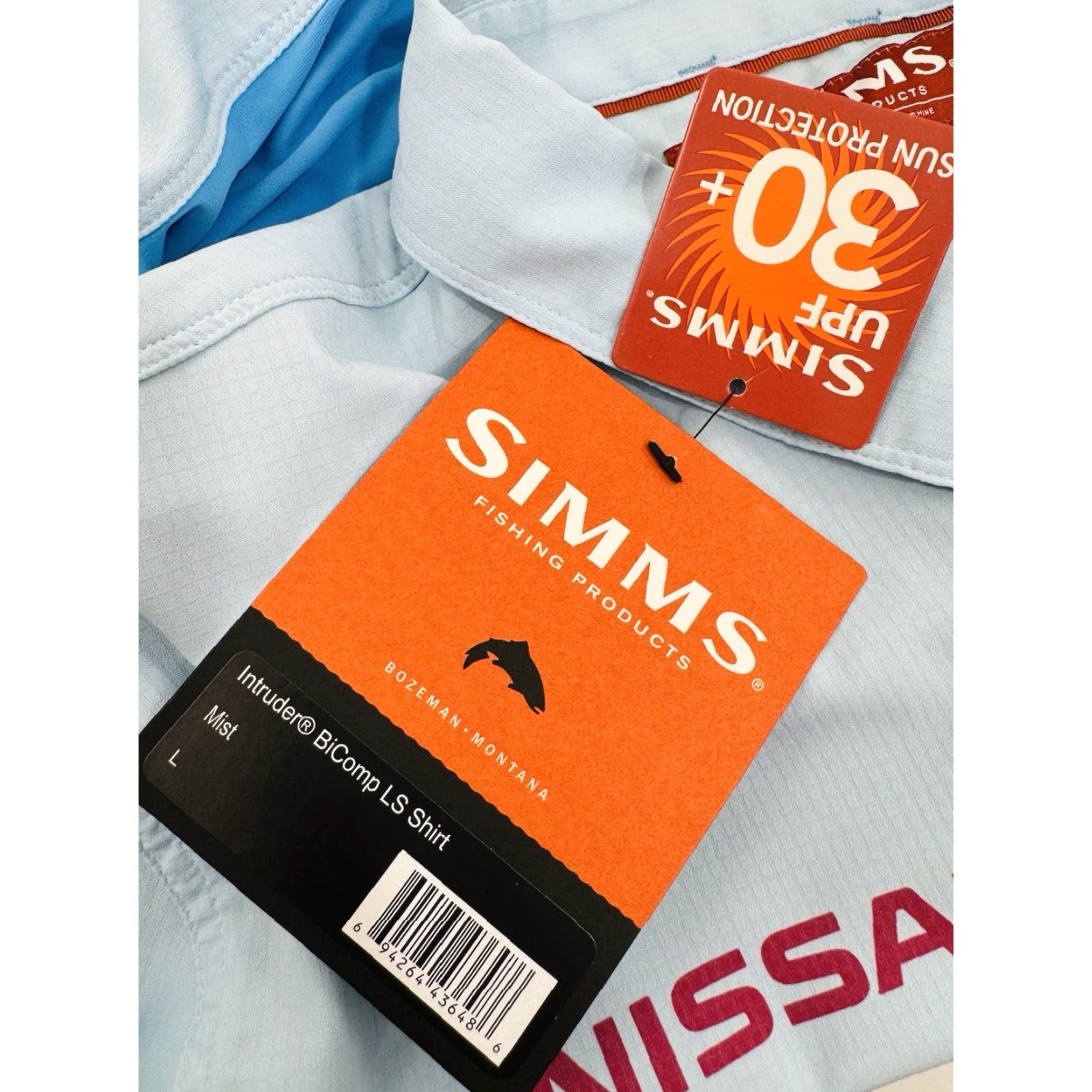 Vintage SIMMS / NISSAN TRUCK WARRIOR - NEW w TAG - UPF30+ Fishing L Shirt Size US L / EU 52-54 / 3 - 7 Thumbnail