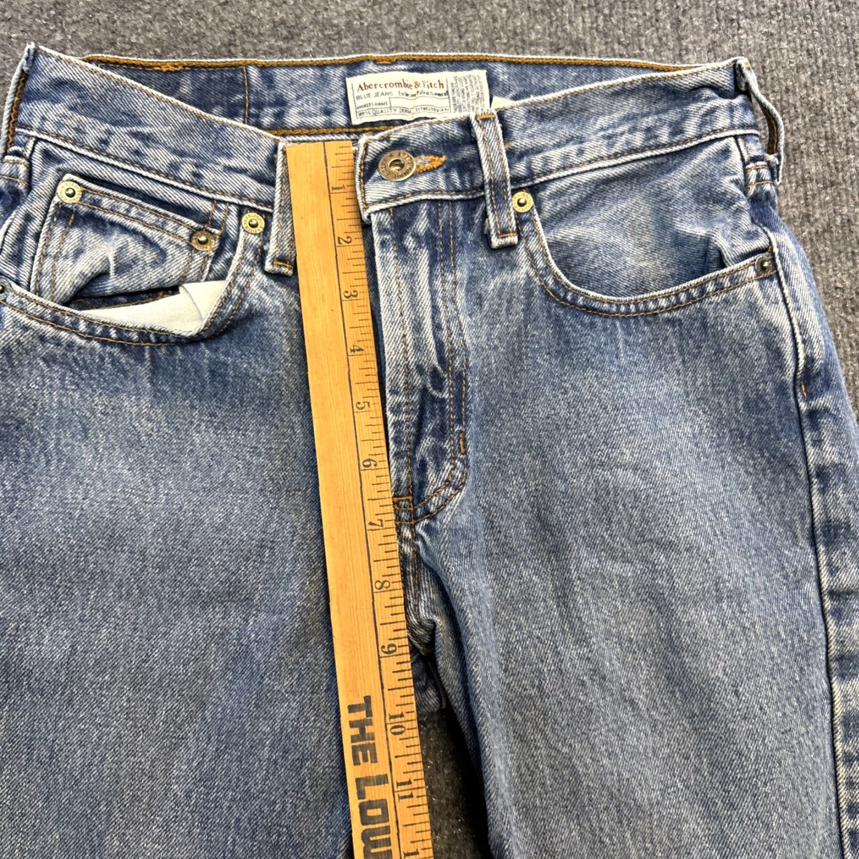 Abercrombie & Fitch Abercrombie & Fitch Jeans Slim Straight Ultra High Rise 0 Women Blue 90s Y2K Curve Love Vintage No Size 25" / US 0 / IT 36 - 7 Thumbnail