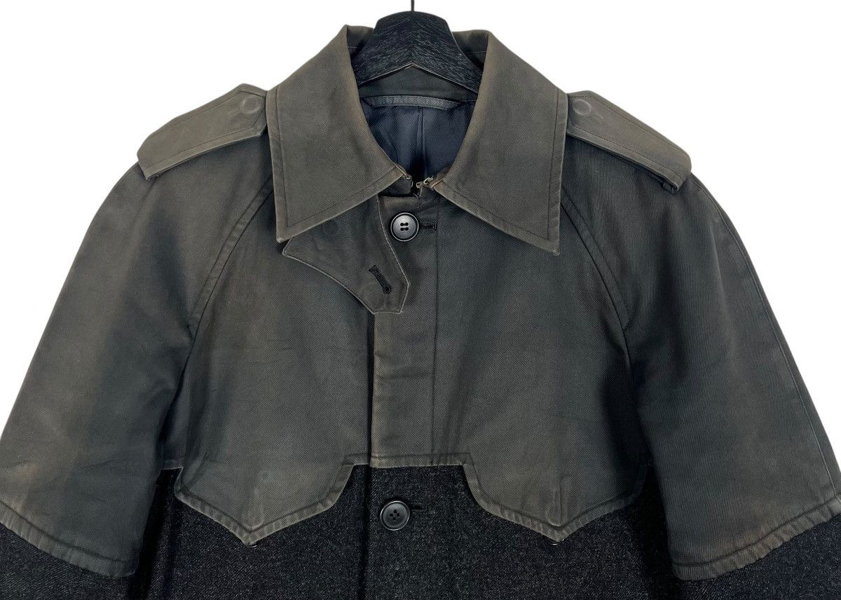 Yuji Yamada Vintage Yuji Yamada Distressed Wool Trench Coat Size US M / EU 48-50 / 2 - 5 Thumbnail