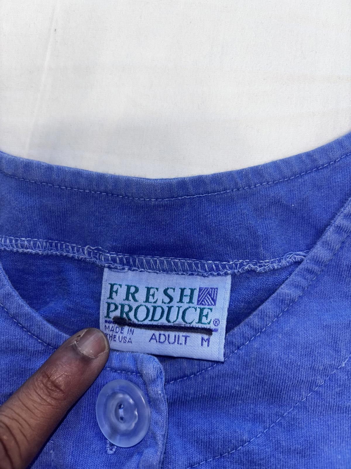 Designer Vintage Fresh Produce Women's Casual Button-Up Cardigan-Blue Size M / US 6-8 / IT 42-44 - 2 Thumbnail
