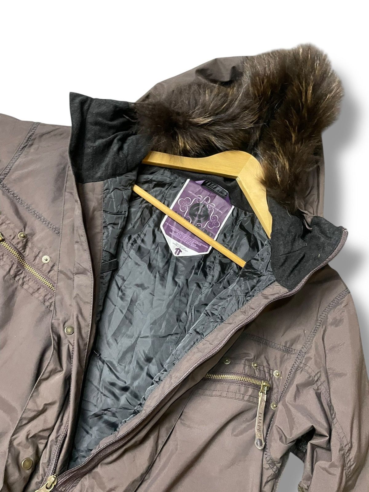 Japanese Brand × Vintage A-Seven x Air To Ground Mink Fur Hooded Jacket (113) Size US XL / EU 56 / 4 - 8 Thumbnail