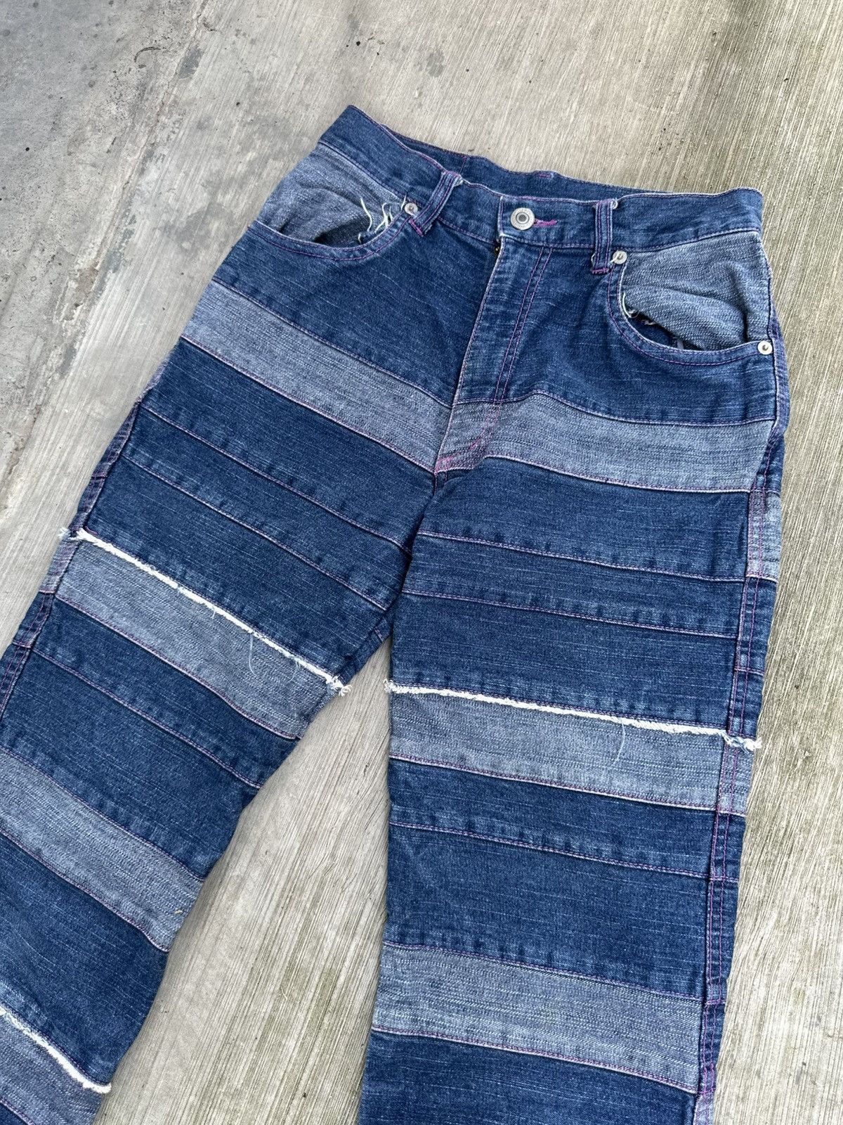 If Six Was Nine × Japanese Brand × Le Grande Bleu (L.G.B.) Inspired Kinky Hysteric Glamour Denim Jeans Size 26" / US 2 / IT 38 - 3 Thumbnail