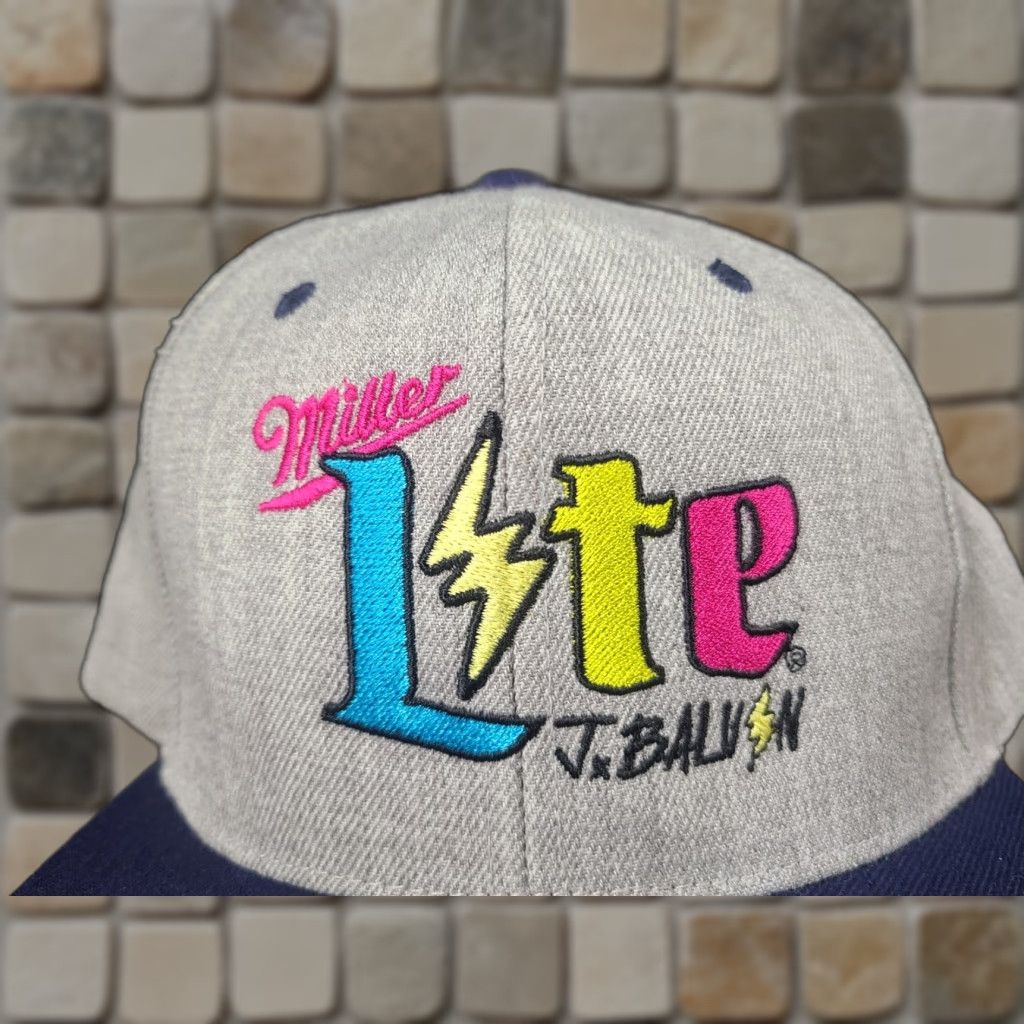Vintage MILLER LITE Beer J. Balvin Latin Music Snapback Limit Edition Promo Cap Hat Size ONE SIZE - 1 Thumbnail
