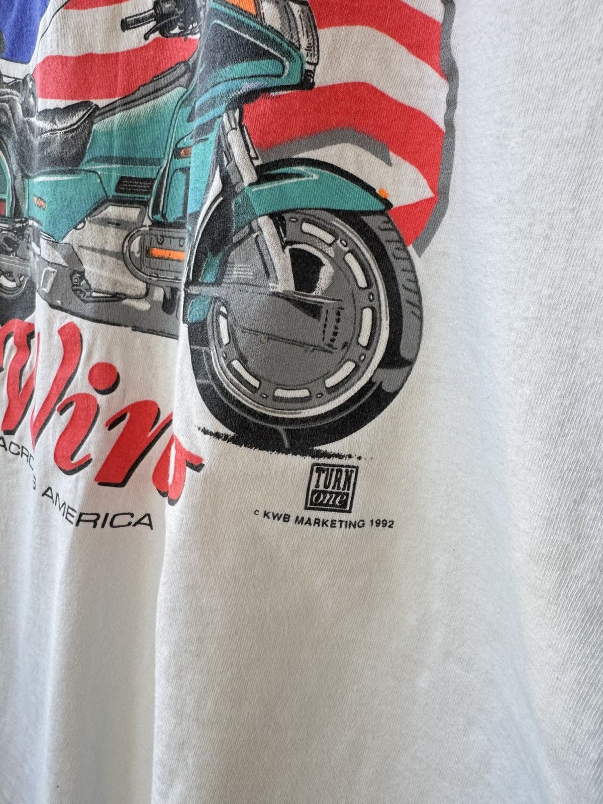 Vintage Route 66 Wing Across America vintage 1992 t-shirt 🇺🇸 Size US XL / EU 56 / 4 - 3 Thumbnail