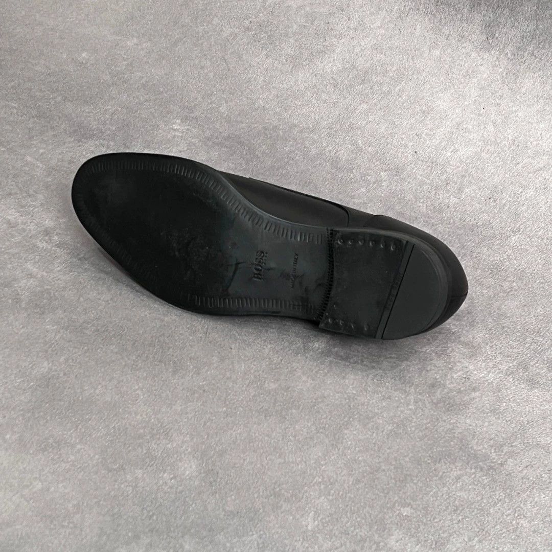 Hugo Boss HUGO BOSS Black Leather Lace-Up Dress Shoes Size US 7 / EU 40 - 8 Thumbnail