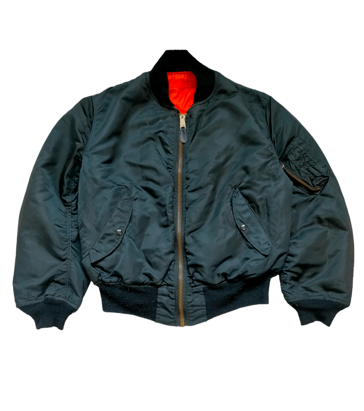 Alpha Industries Vintage Alpha Industries (USAF) Black Jacket Size US L / EU 52-54 / 3 - 1 Thumbnail