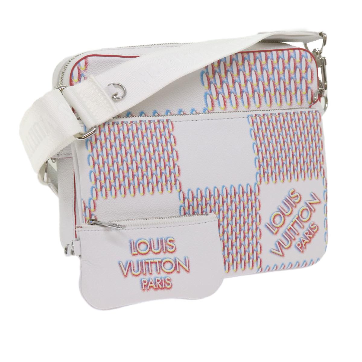 Louis Vuitton LOUIS VUITTON Damier Giant Spray Trio Messenger Bag White M20665 Auth ar11066A Grailed