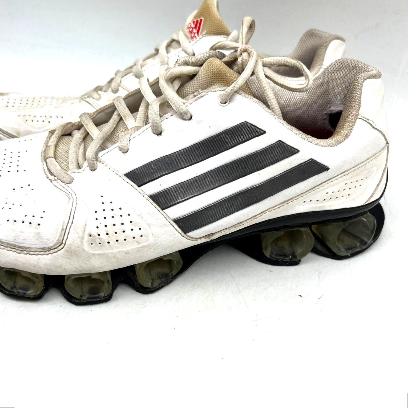 Adidas Adidas Bounce RAVA Sneakers Men Size 11 White Athletic Casual 2014 D66163 Size US 11 / EU 44 - 2 Thumbnail