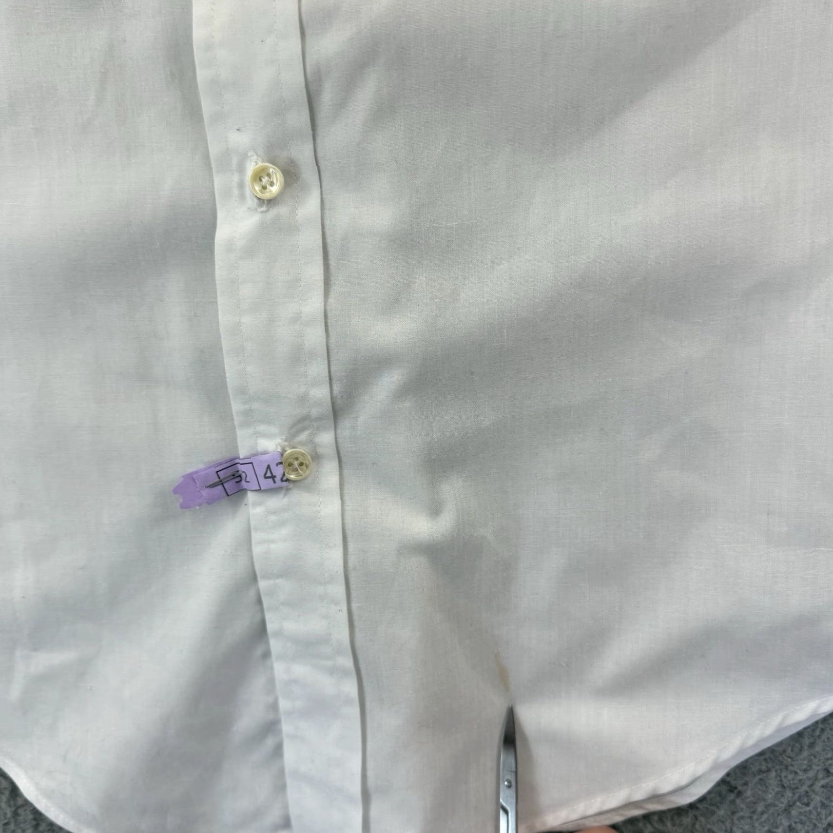 Arrow VINTAGE Arrow Shirt Mens Large White Long Sleeve 70s Career Casual Button Up USA Size US L / EU 52-54 / 3 - 6 Thumbnail