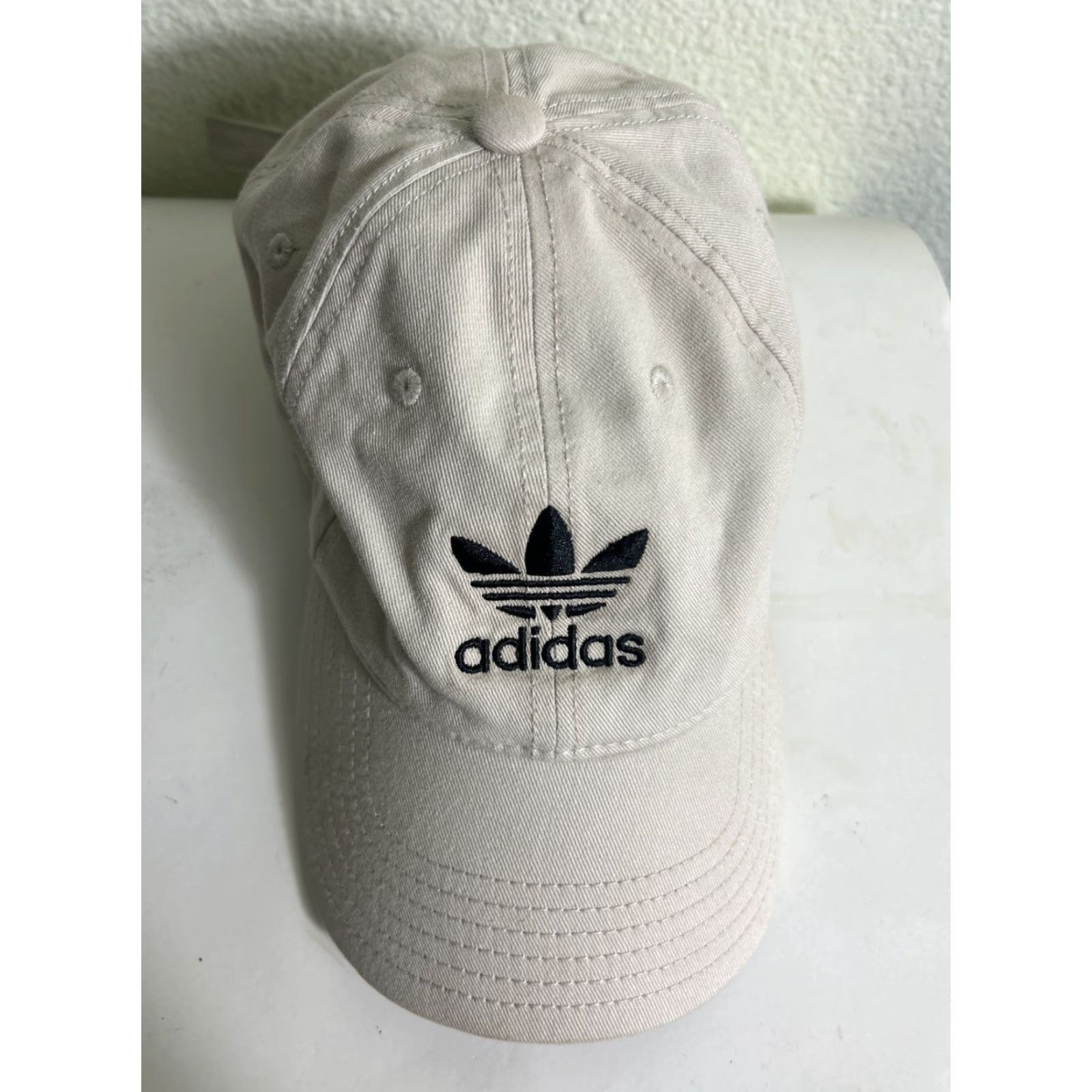 Adidas Adidas Dad Hat Adjustable Strap Black Beige Trefoil Hat Baseball Cap Men One Size Size ONE SIZE - 5 Thumbnail