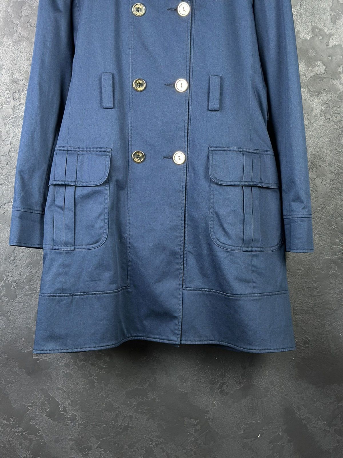 Versace Vintage Versace Jeans Couture 90s Trench Coat jacket Size L / US 10 / IT 46 - 4 Thumbnail