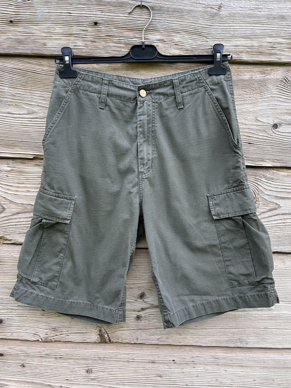 Carhartt Vintage Carhartt Cargo Bermuda Ripstop Shorts 28 Size US 28 / EU 44 - 1 Thumbnail