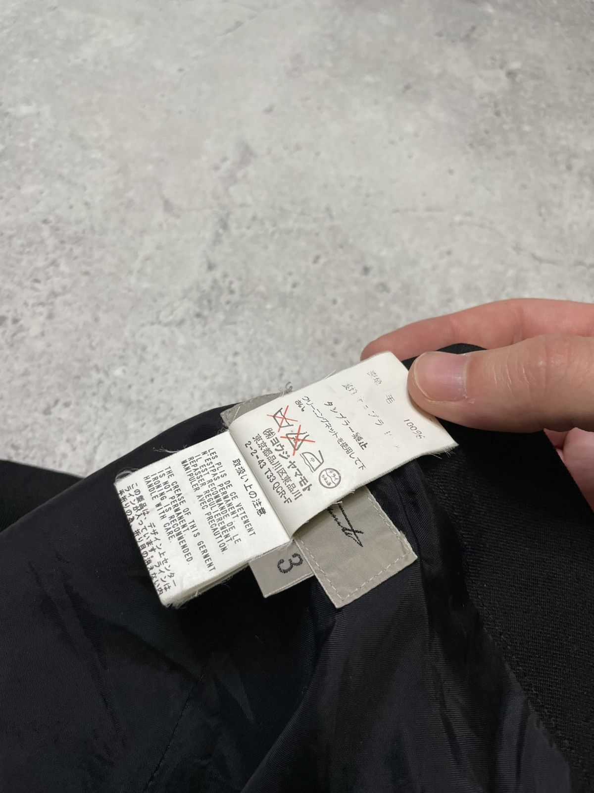 Yohji Yamamoto Archive Yohji Yamamoto Pour Homme Wool Black Antique Pants Size US 32 / EU 48 - 10 Thumbnail