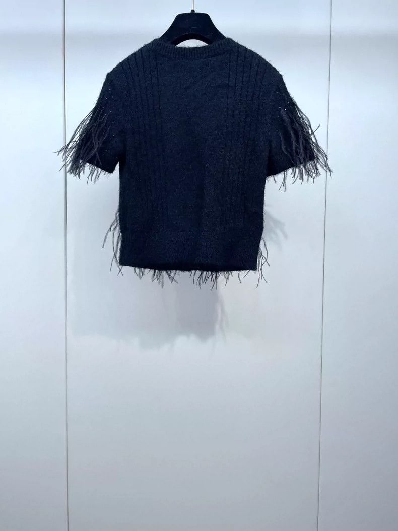 Chanel Chanel 5S new hot diamond ostrich wool knitted cardigan 250 Size XXS / US 00 / IT 34 - 2 Thumbnail