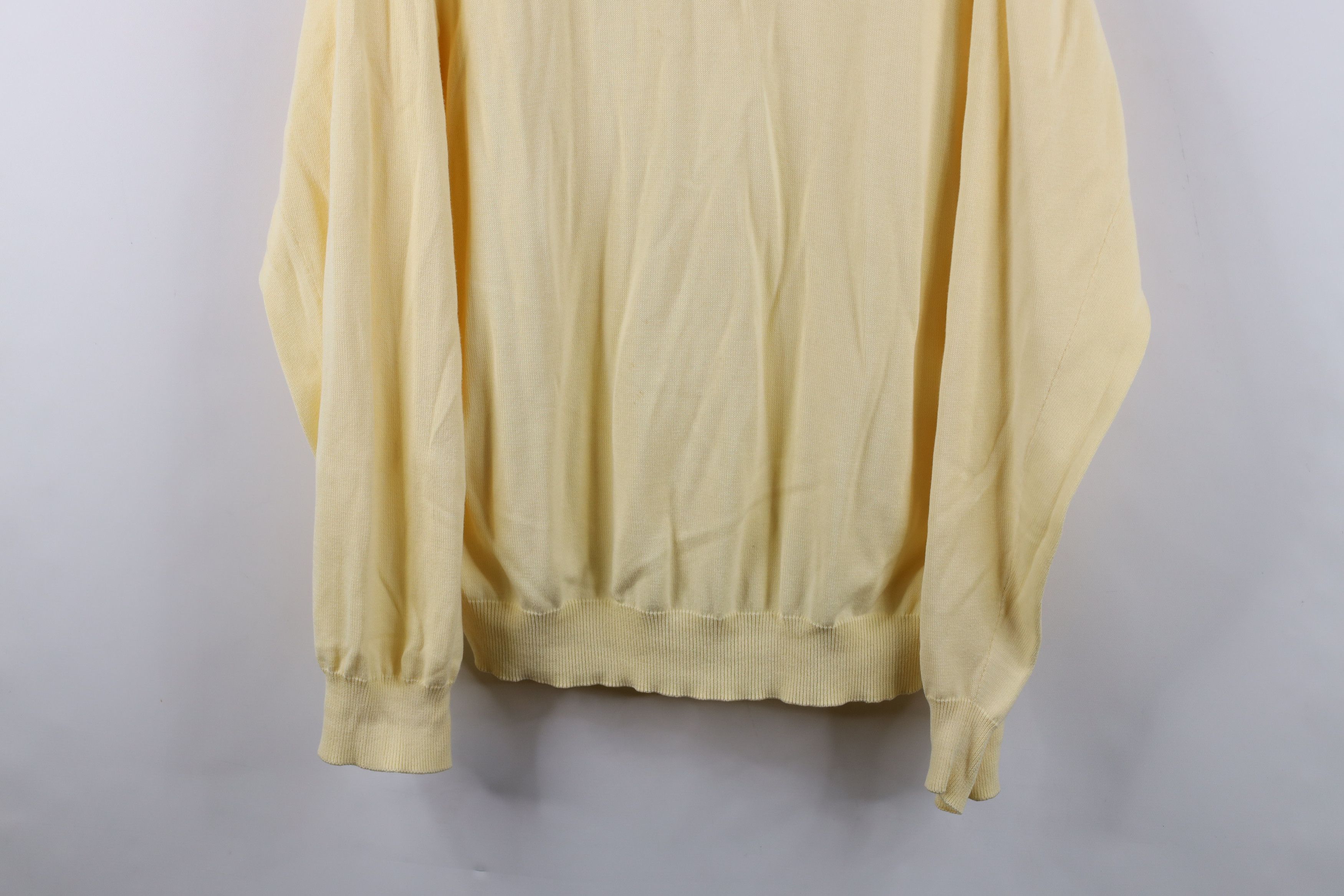 Brooks Brothers Vintage 70s 80s Brooks Brothers Knit Collared Sweater Yellow Size US XL / EU 56 / 4 - 3 Thumbnail