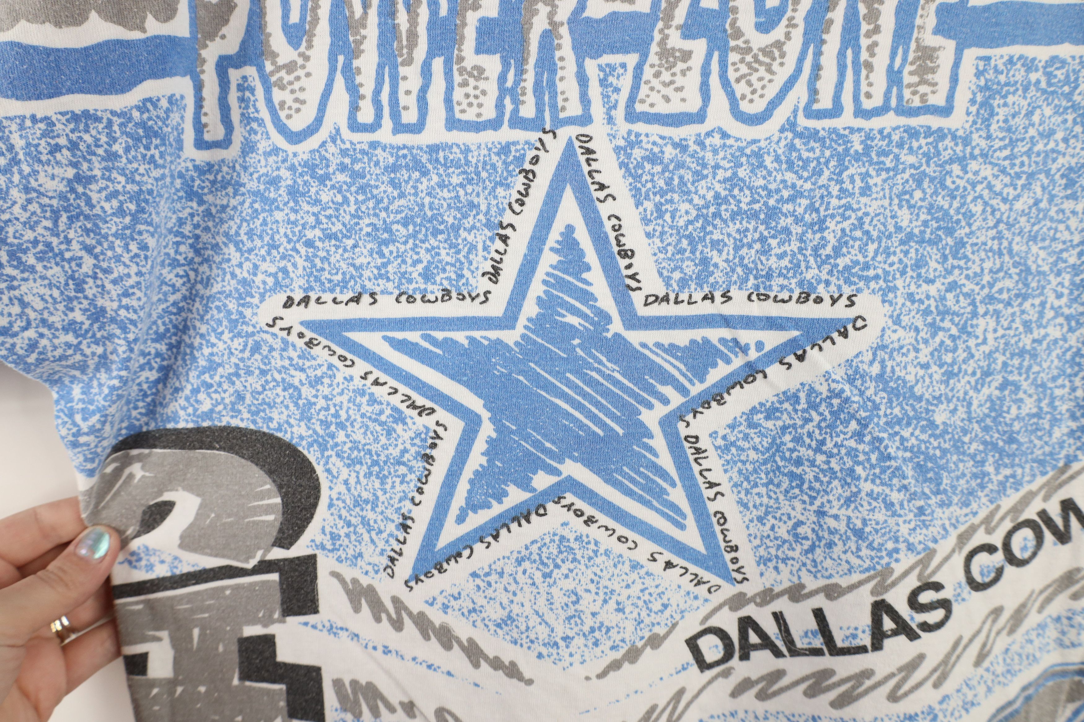 Vintage Vintage 90s Over Print Dallas Cowboys Football T-Shirt USA Size US S / EU 44-46 / 1 - 5 Thumbnail