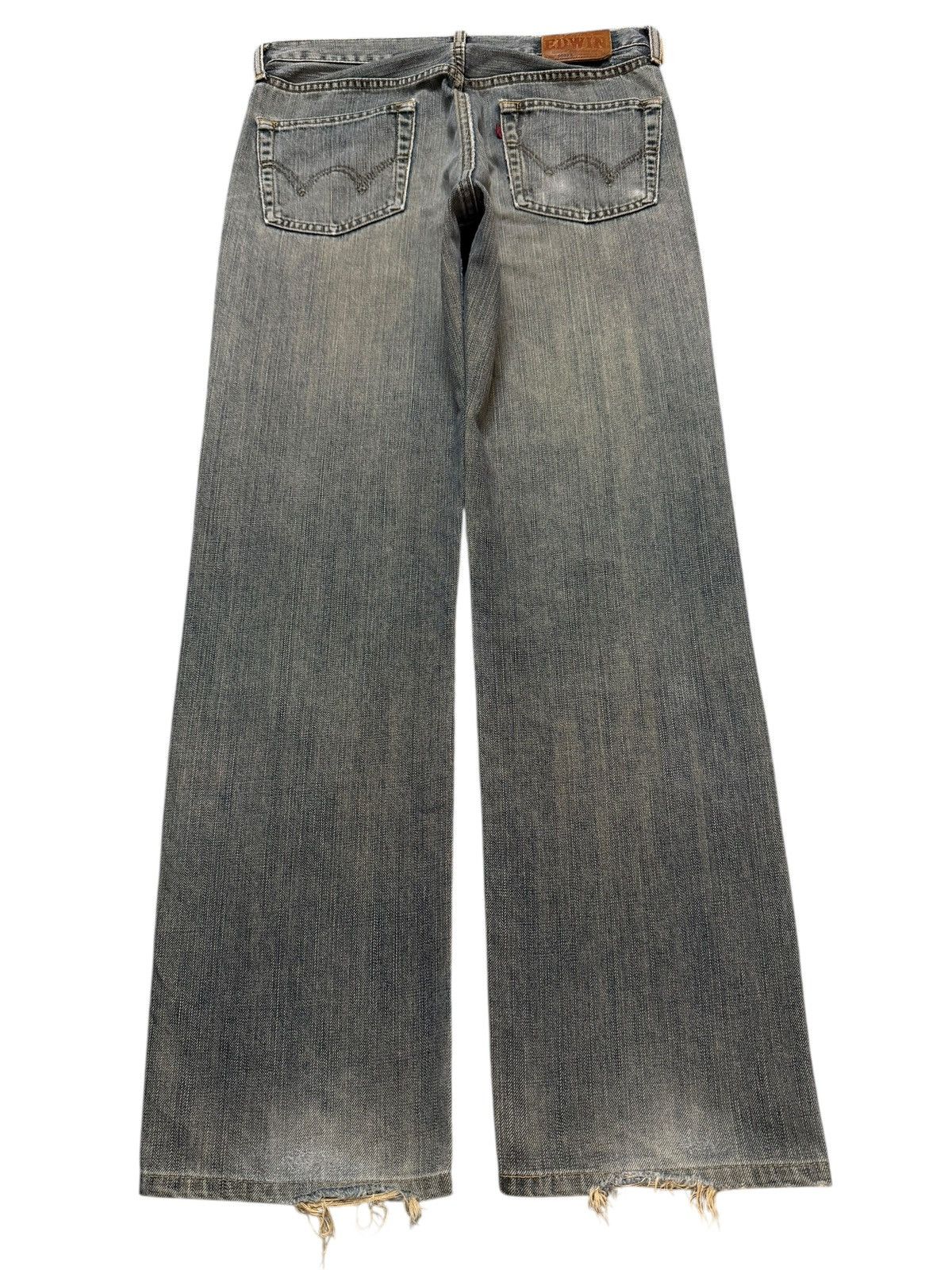 Edwin Vintage 90s Edwin 503zz Faded Wash Distress Straight Leg Size US 30 / EU 46 - 2 Thumbnail