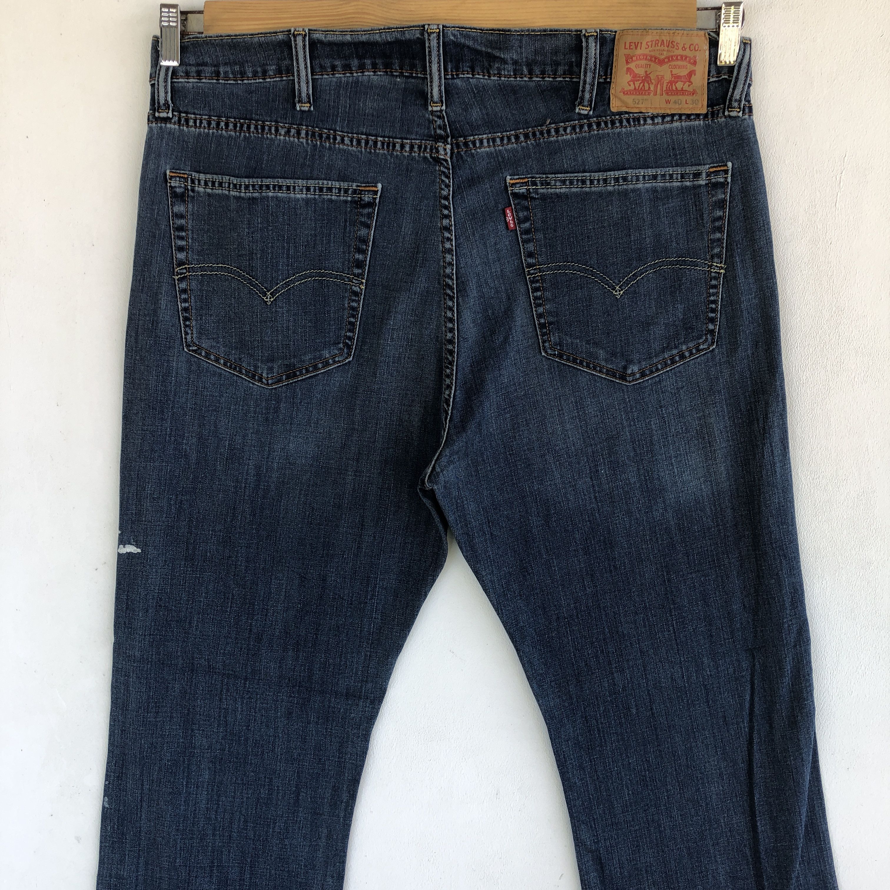 Levi's Vintage Painter Levis 527 Boot Cut Jeans Flare Levi's Denim Size US 38 / EU 54 - 4 Thumbnail