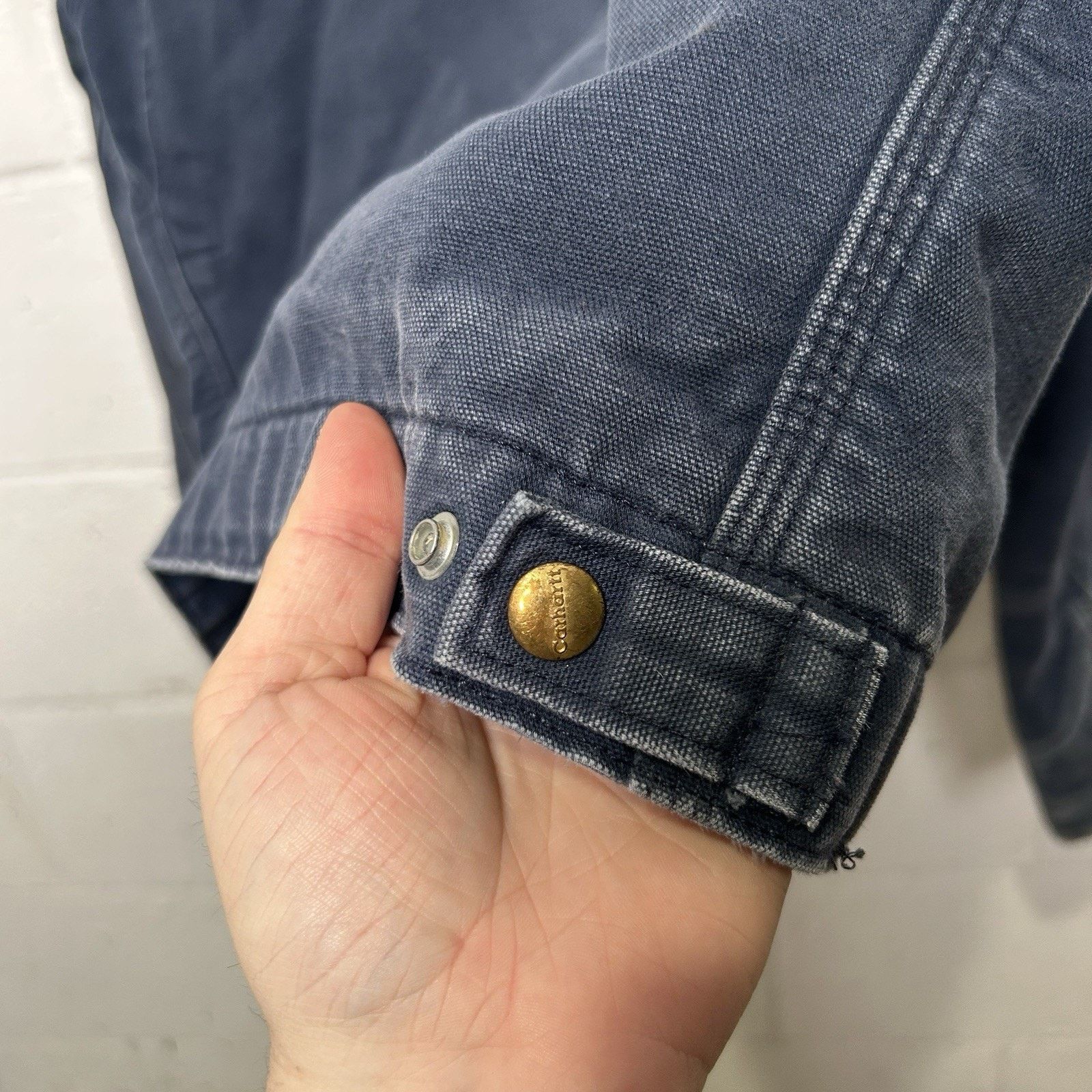 Carhartt Vintage Carhartt Blanket-Lined Detroit Jacket “Navy” J01 NVY Size US L / EU 52-54 / 3 - 14 Thumbnail