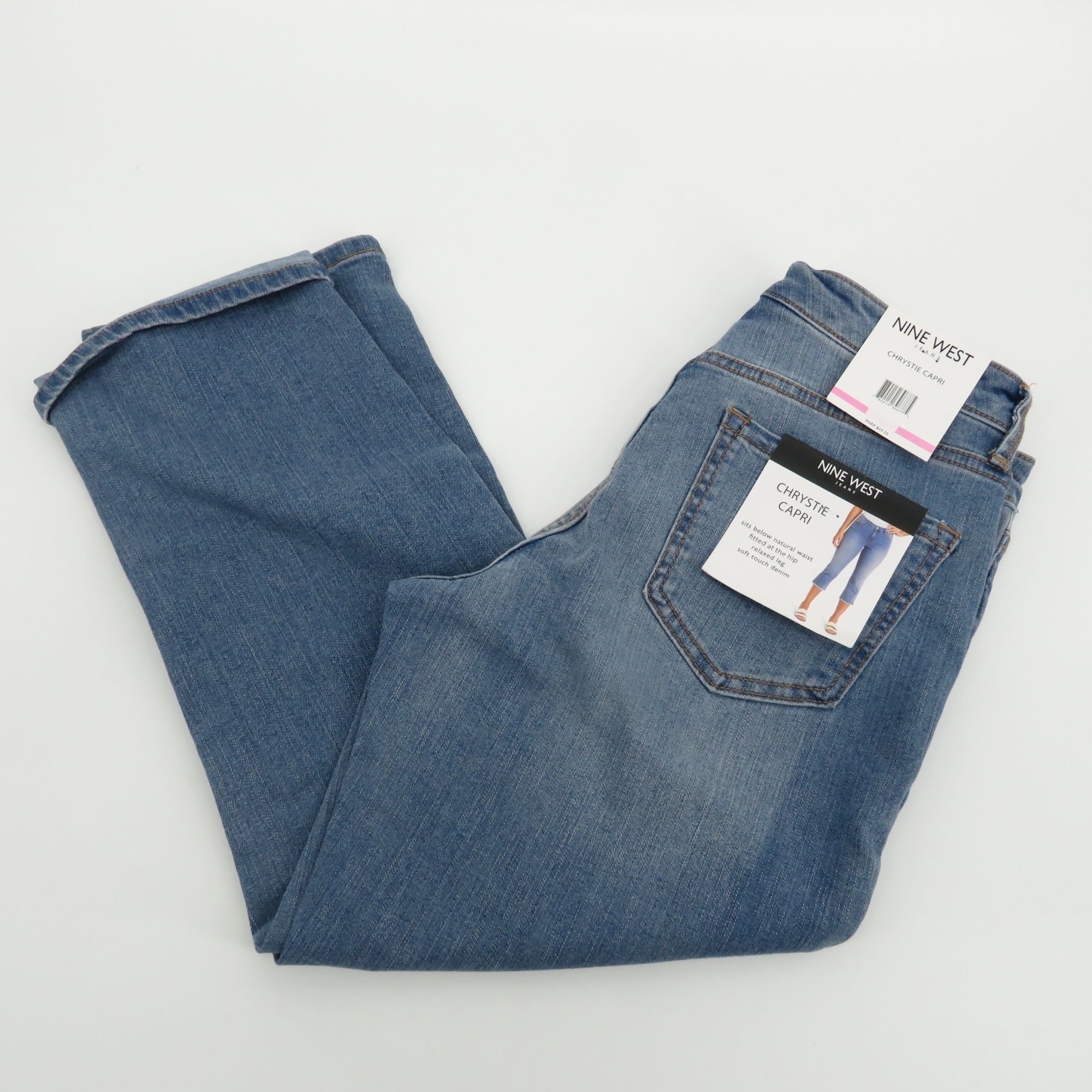 Nine West Nine West Chrystie Capri Jeans Relaxed Fit Women's Size 6 NW Size 28" / US 6 / IT 42 - 1 Thumbnail
