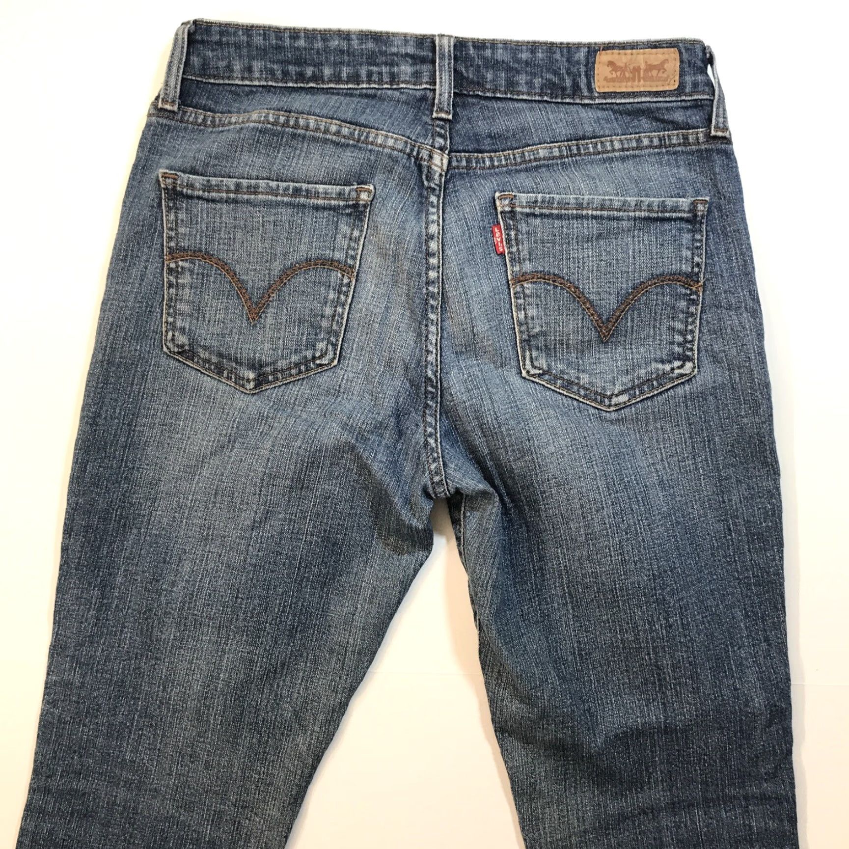 Levi's Levi's Mid Rise Skinny Jeans Womens 28x32 Blue Denim Medium Wash 90s Size 28" / US 6 / IT 42 - 6 Thumbnail