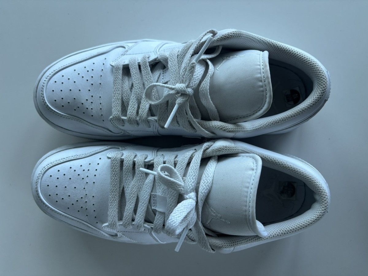 Nike Nike Air Jordan 1 White Size 10 Barely Worn Size US 10 / EU 43 - 5 Thumbnail