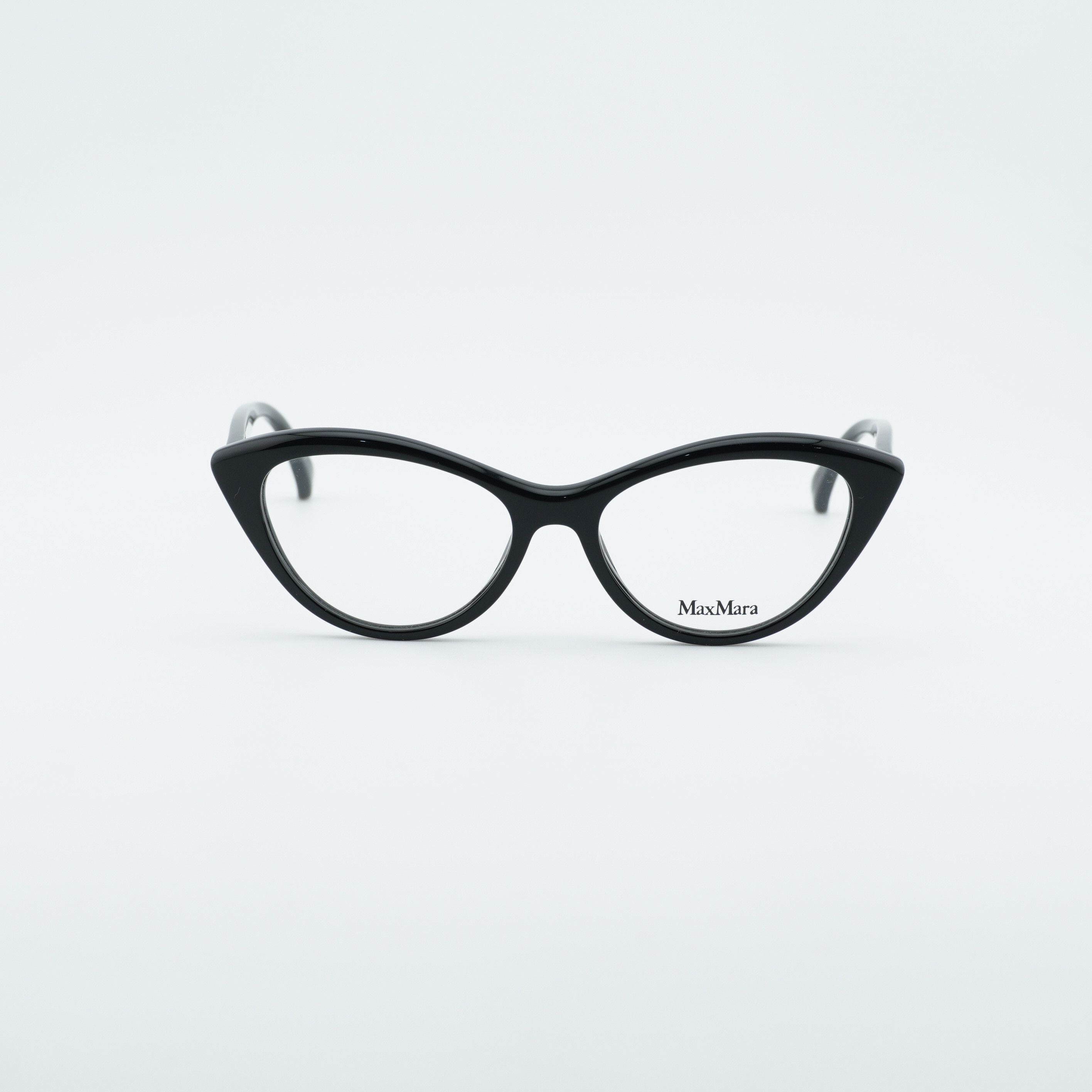 Max Mara Max Mara MM5083 001 Eyeglasses Black 53mm Cat Eye Frame Size ONE SIZE - 5 Thumbnail