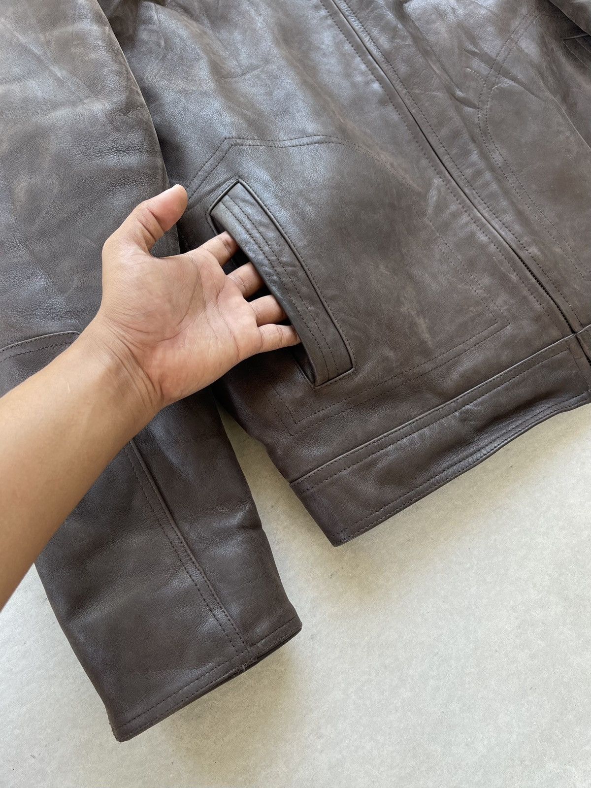 Japanese Brand 🔥Vintage Dicano Italy Real Lamb Leather Jacket Size US M / EU 48-50 / 2 - 4 Thumbnail