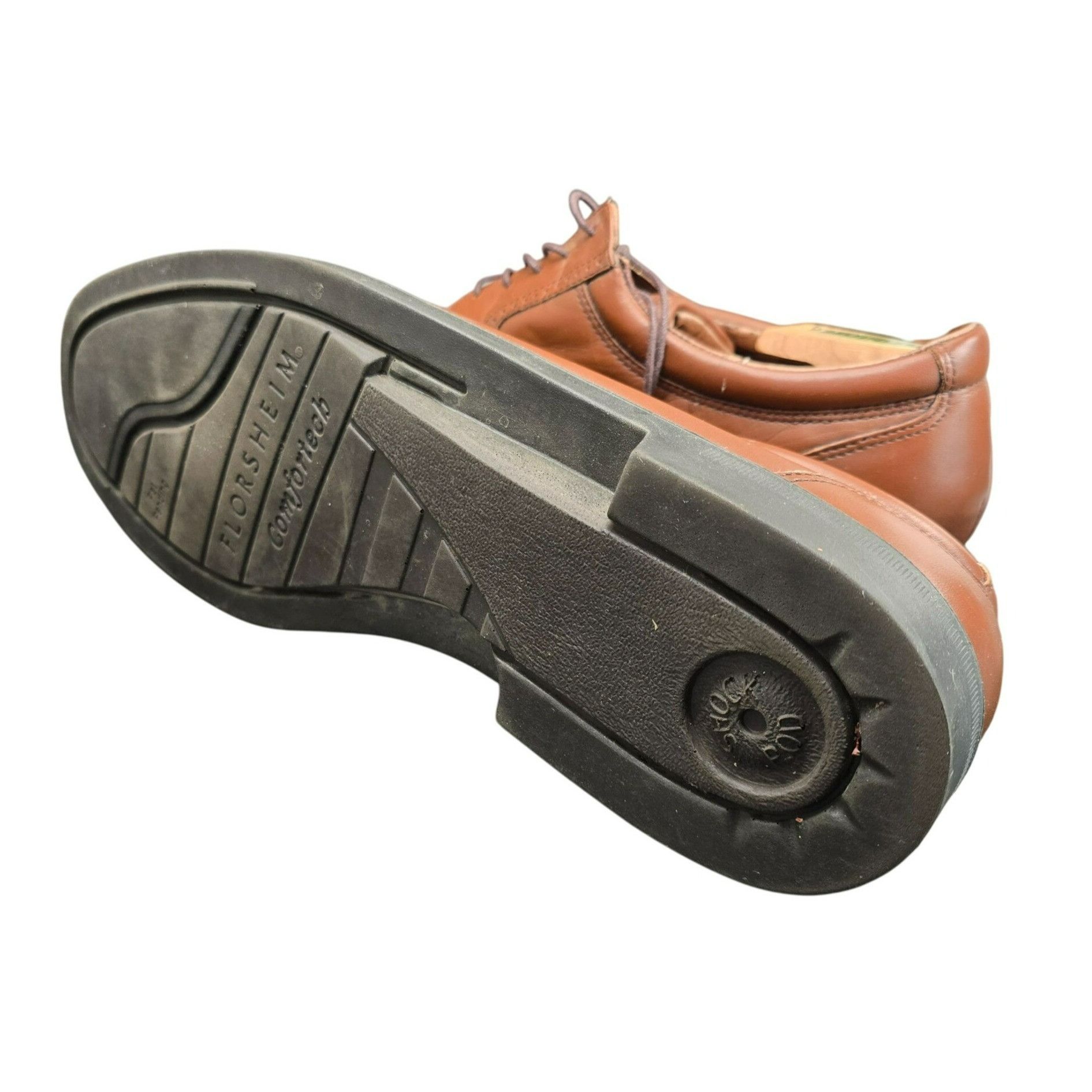 Florsheim Florsheim Mens Brown Leather Oxford Shoes Size 11 M Comforte Size US 11 / EU 44 - 7 Thumbnail