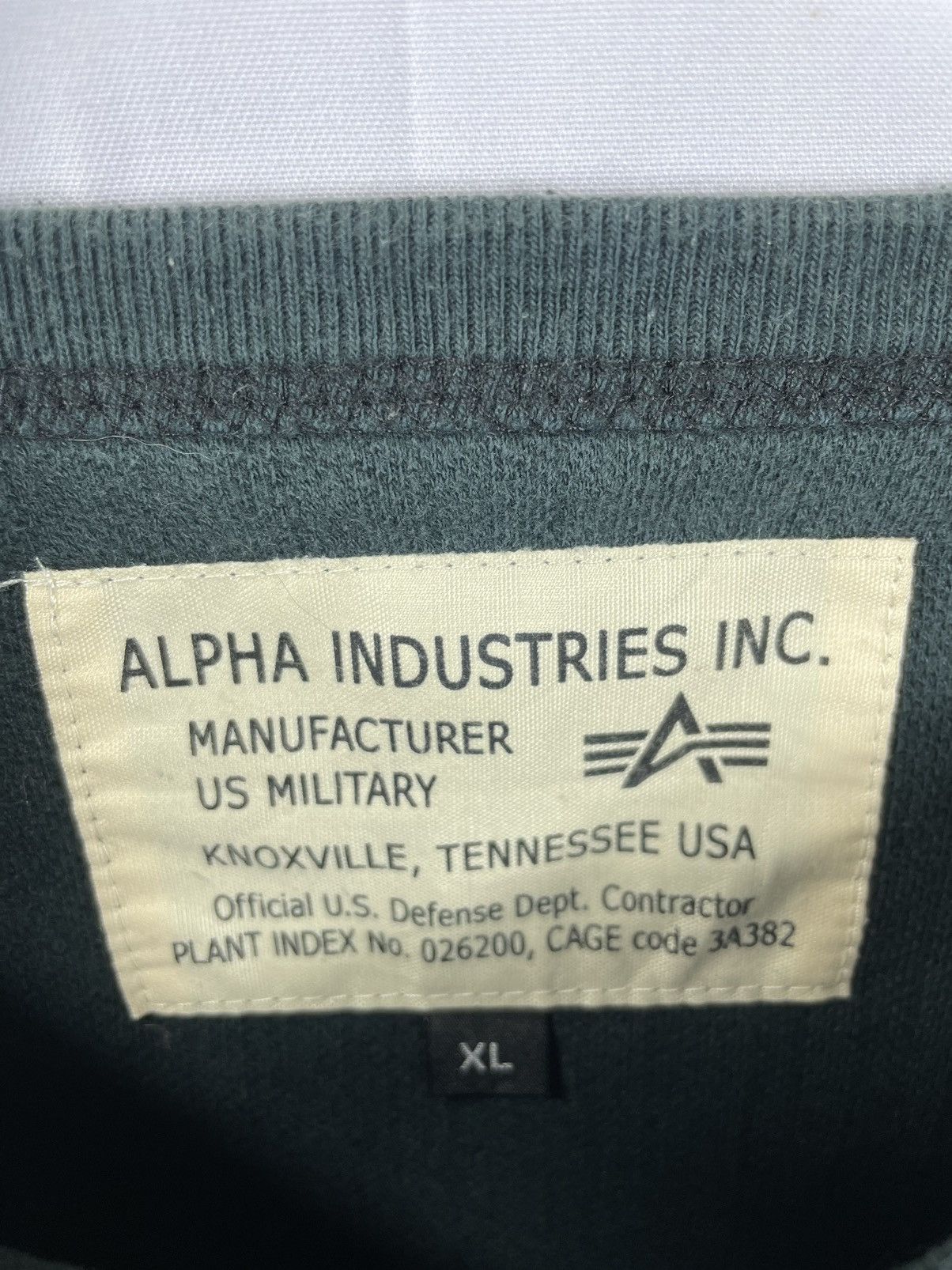 Alpha Industries × Vintage Alpha Industries Longsleeve Tee skull army Size US L / EU 52-54 / 3 - 6 Thumbnail