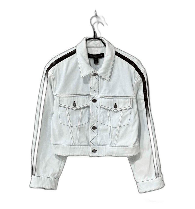 Louis Vuitton Louis Vuitton Denim Jacket with Stripes Size M / US 6-8 / IT 42-44 - 1 Thumbnail