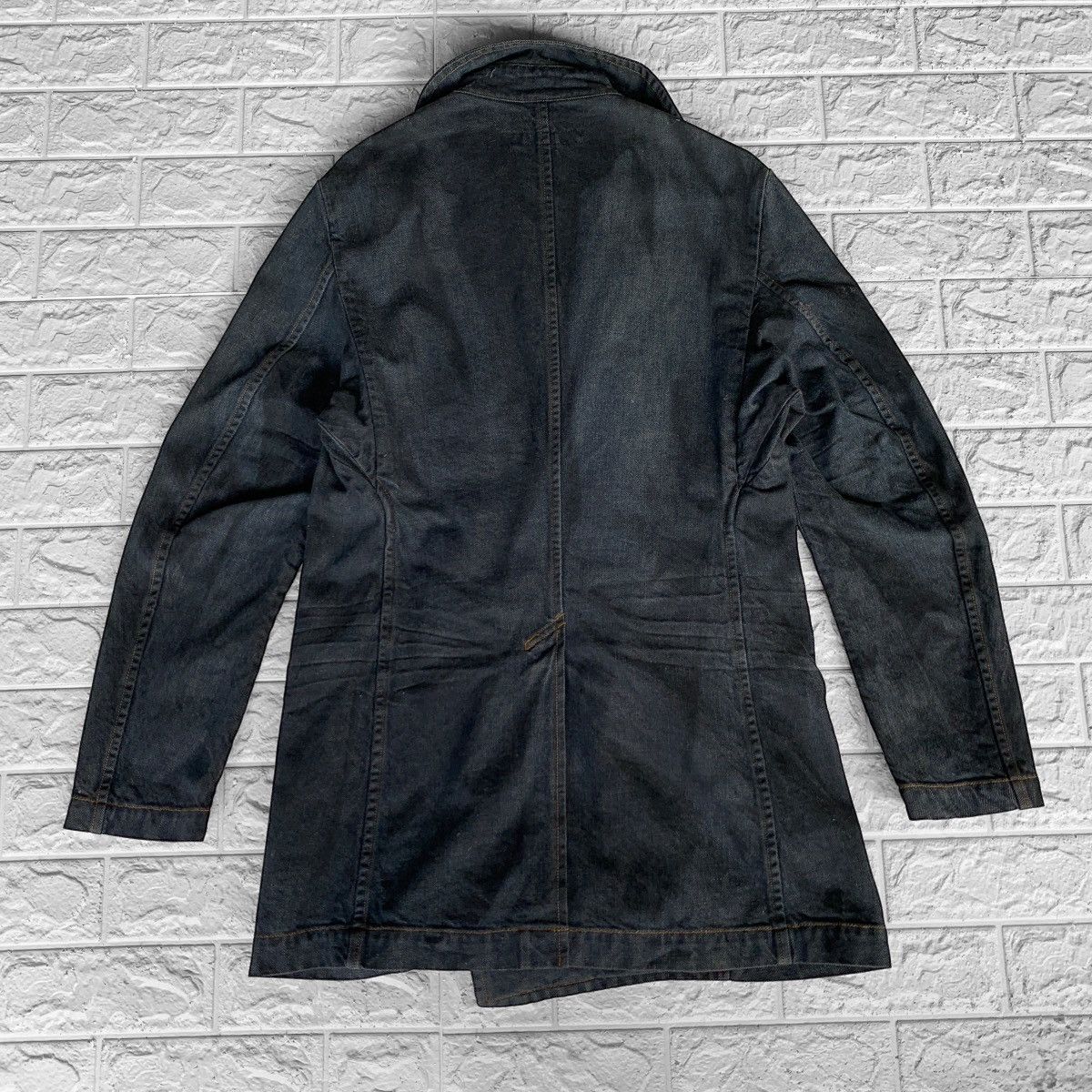 Vintage VINTAGE HAMNETT DENIM ACIDWASH JACKET DOUBLE BREASTED Size US S / EU 44-46 / 1 - 5 Thumbnail