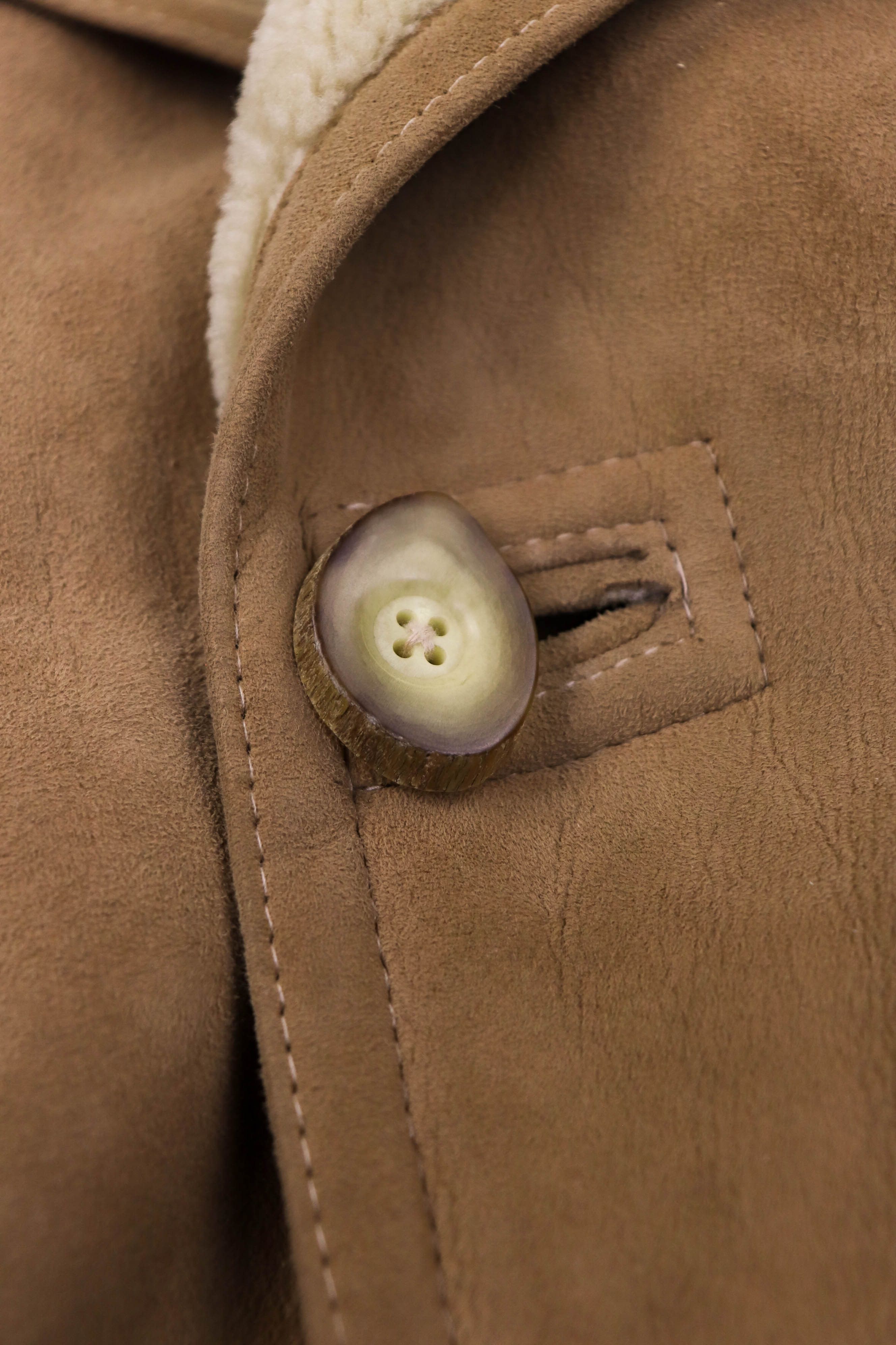 Harrods Vintage Californian Spring Lamb England Made Shearling Coat Size US M / EU 48-50 / 2 - 12 Thumbnail