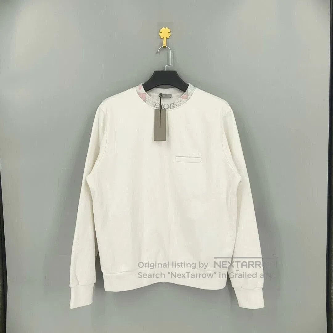 Dior dior white long sleeve logo sweatshirt. Size US M / EU 48-50 / 2 - 1 Thumbnail