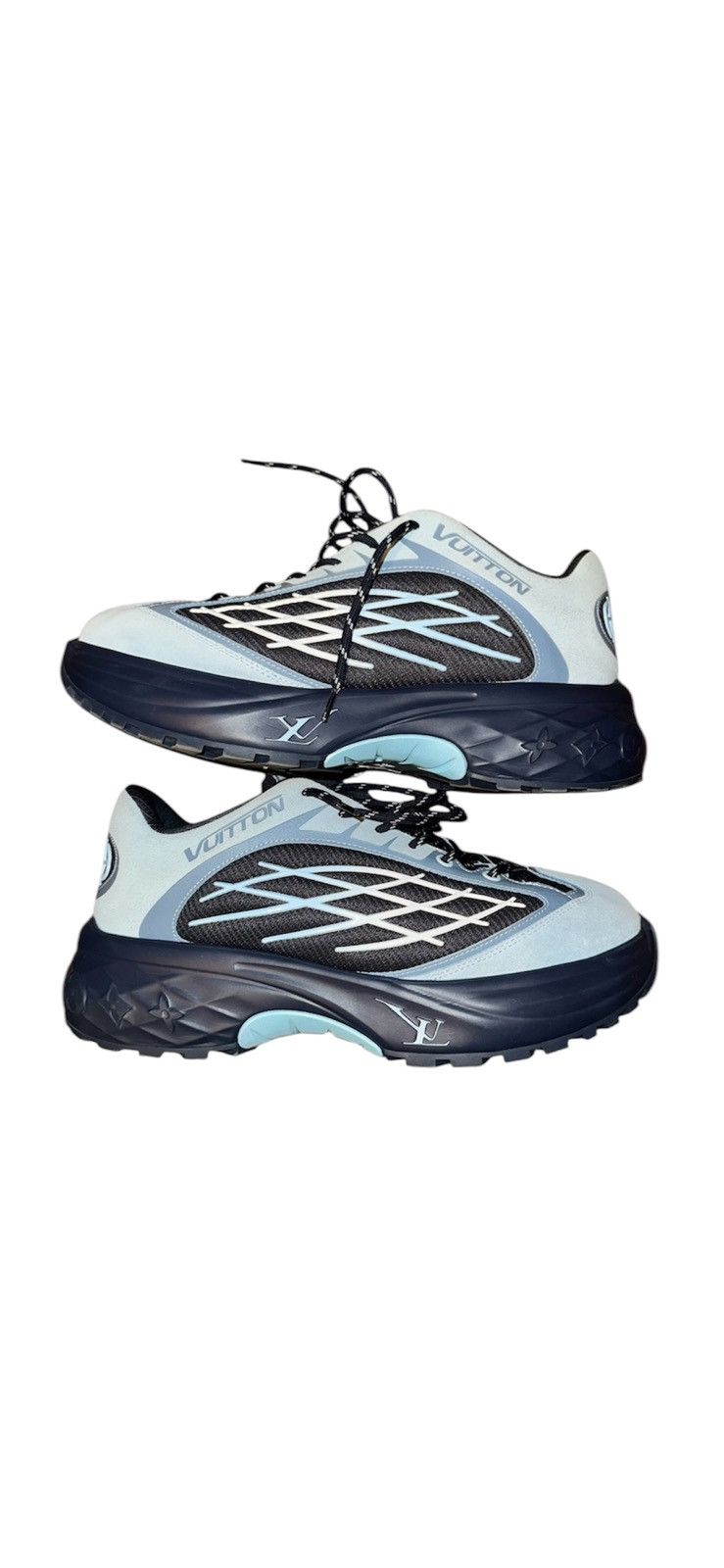 Louis Vuitton LV Discovery Lace Up Blue / Navy