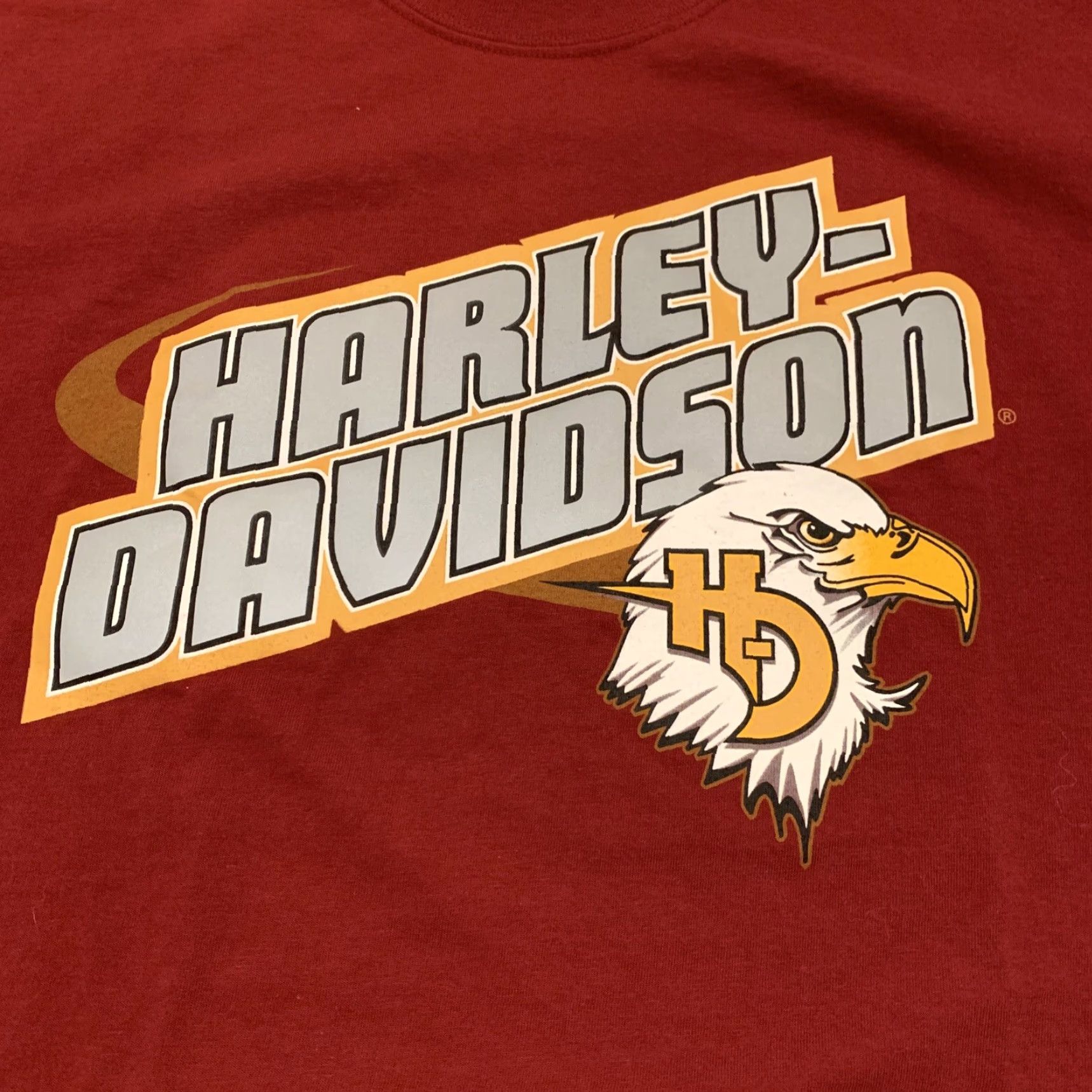 Harley Davidson VINTAGE Harley-Davidson T-Shirt Seacoast Hampton NH Double-Sided Burgundy 2003 XL Mens Vintage Motorcycle Graphic Shirt Size US XL / EU 56 / 4 - 2 Thumbnail
