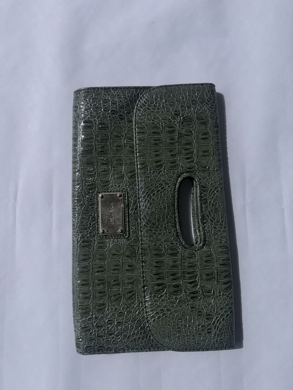 Nine West Reptile Green Clutch Size ONE SIZE - 1 Thumbnail