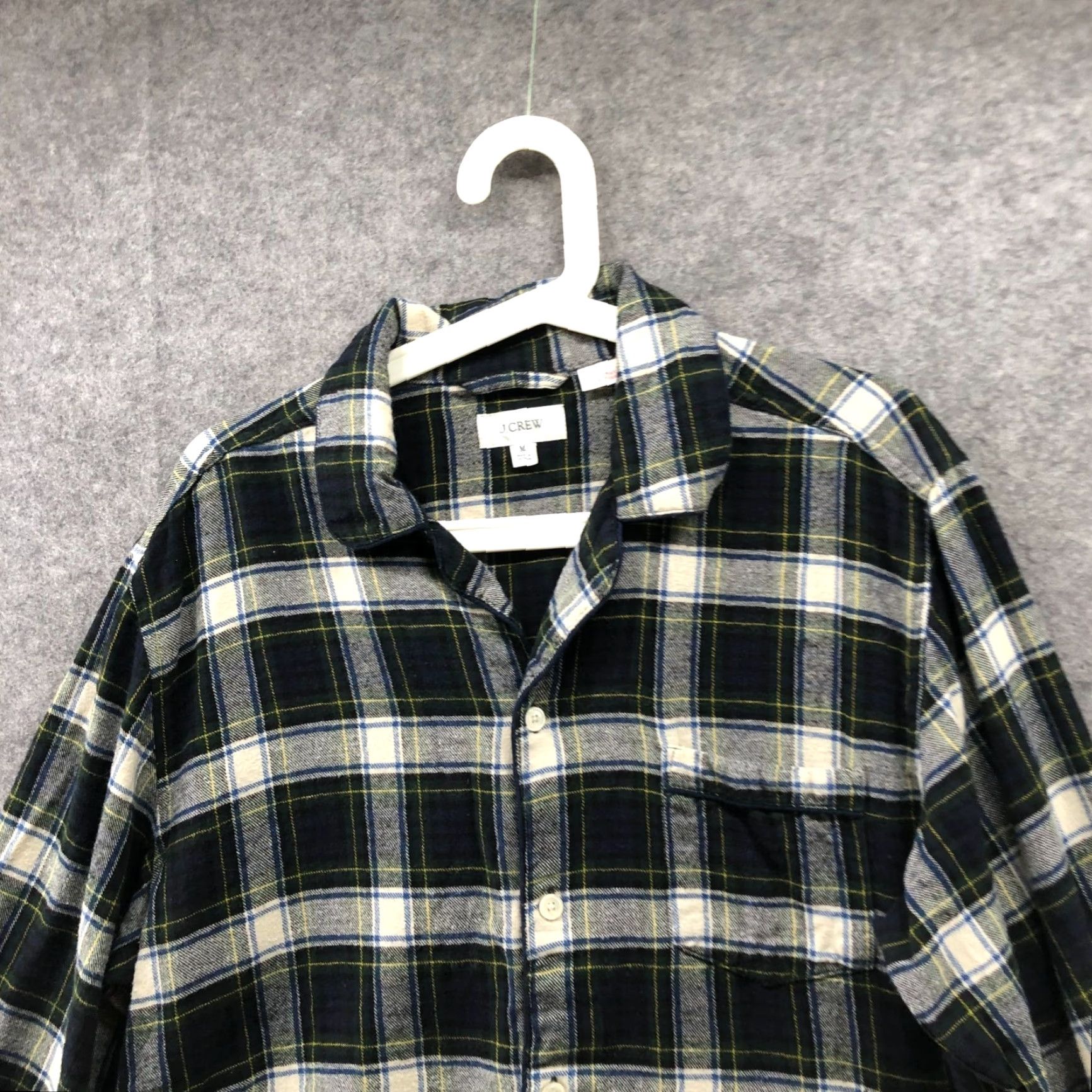 J.Crew J. Crew Flannel Pajama Shirt Mens M Green Scotch Tartan Plaid Cotton Button-Up Size US M / EU 48-50 / 2 - 7 Thumbnail