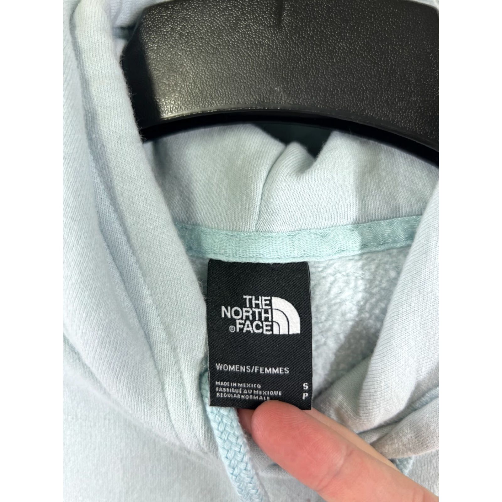 The North Face The North Face Hoodie Womens Small Blue Pullover Pocket Cotton Blend Size S / US 4 / IT 40 - 7 Thumbnail
