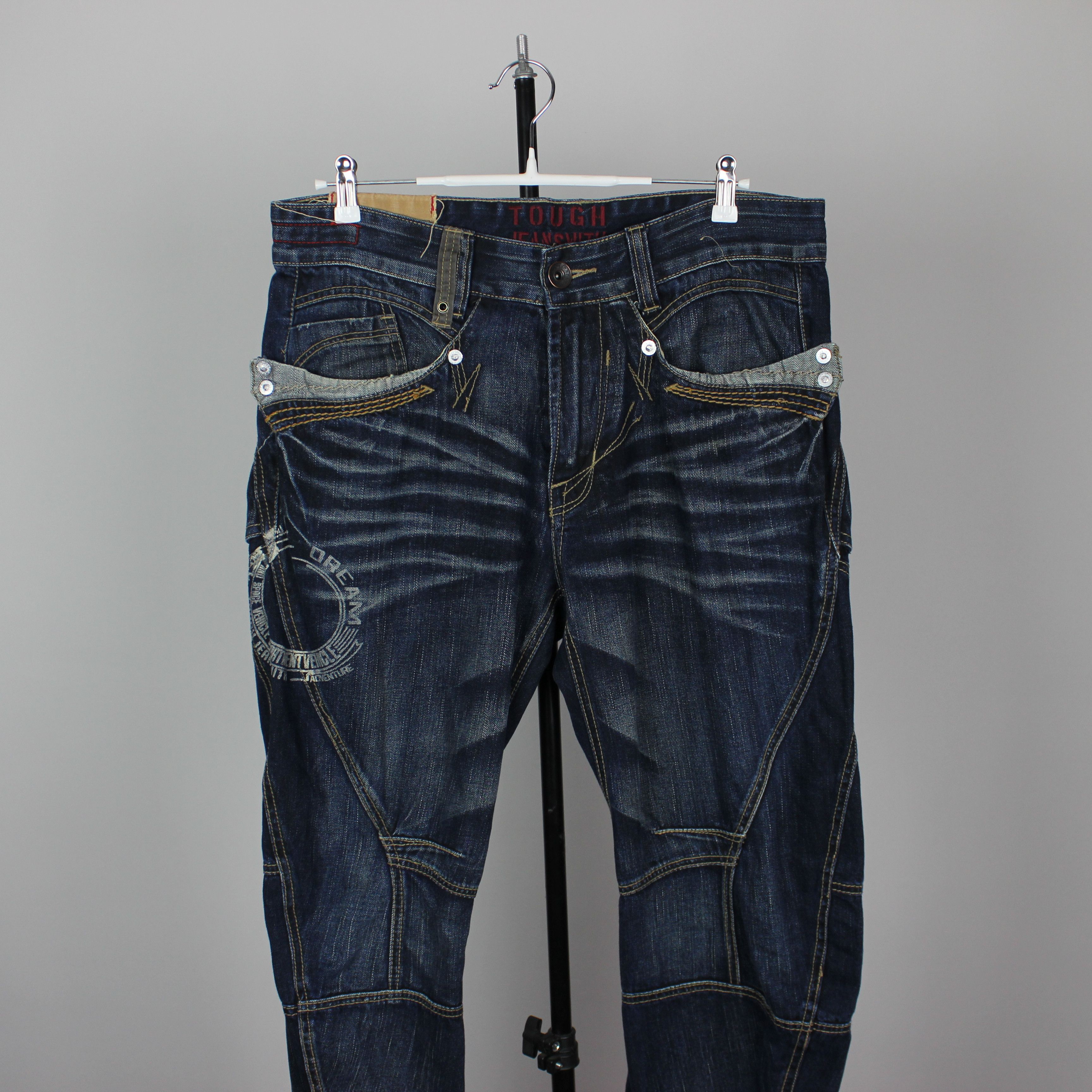 Vintage Vintage y2k Tough Jeansmith Japanese Style Denim Pants Size US 36 / EU 52 - 1 Thumbnail