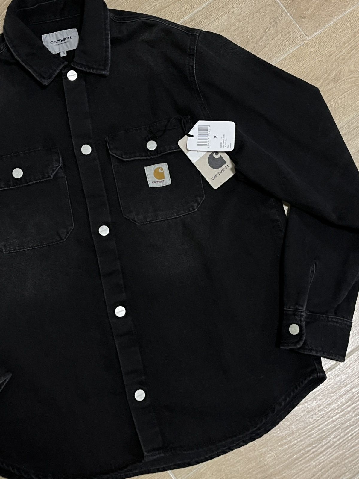 Carhartt Men’s Carhartt Harley Denim Black Shirt Jac Size US S / EU 44-46 / 1 - 2 Thumbnail