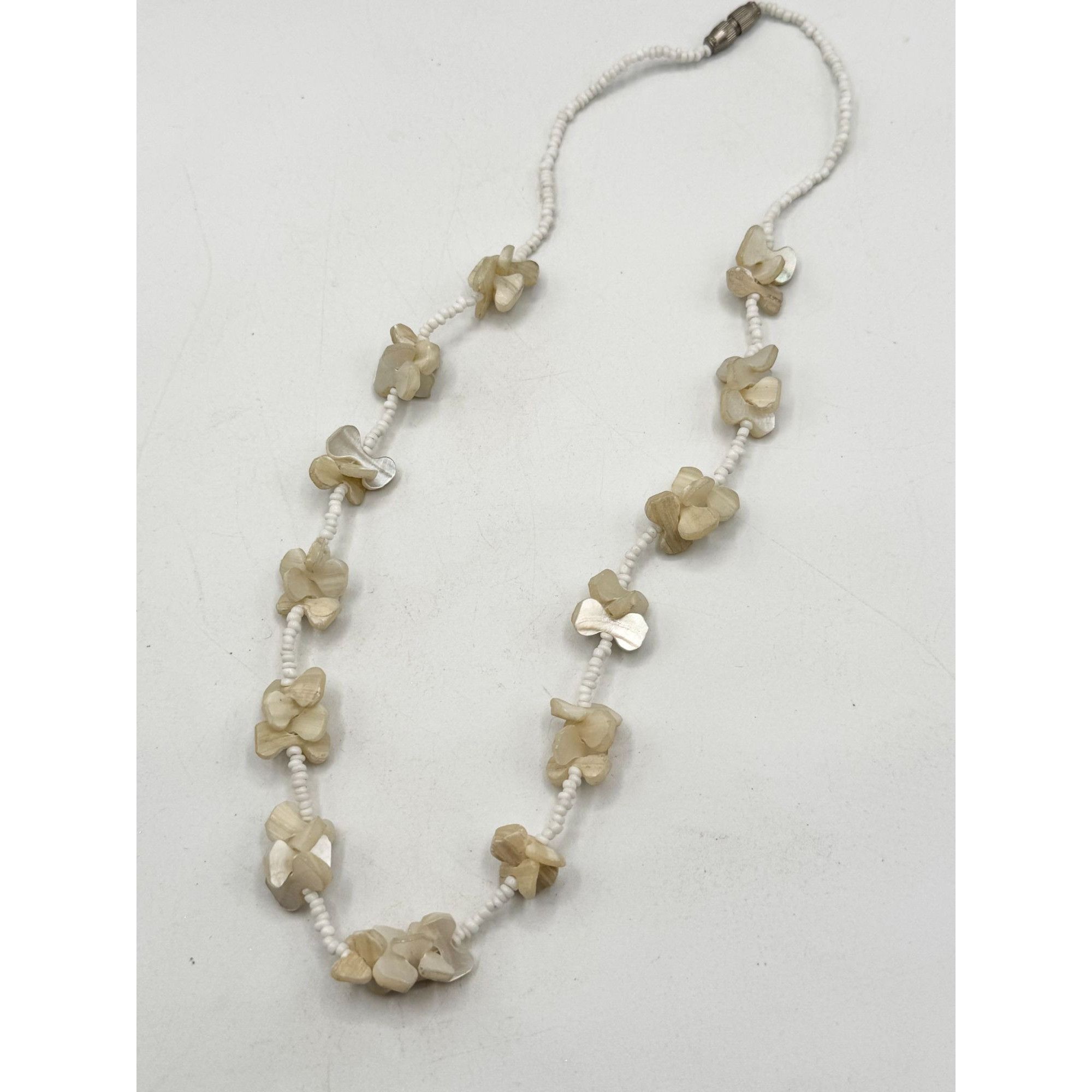 Vintage Vintage made in India Abalone shell Mother of Pearl Beaded N Size ONE SIZE - 3 Thumbnail