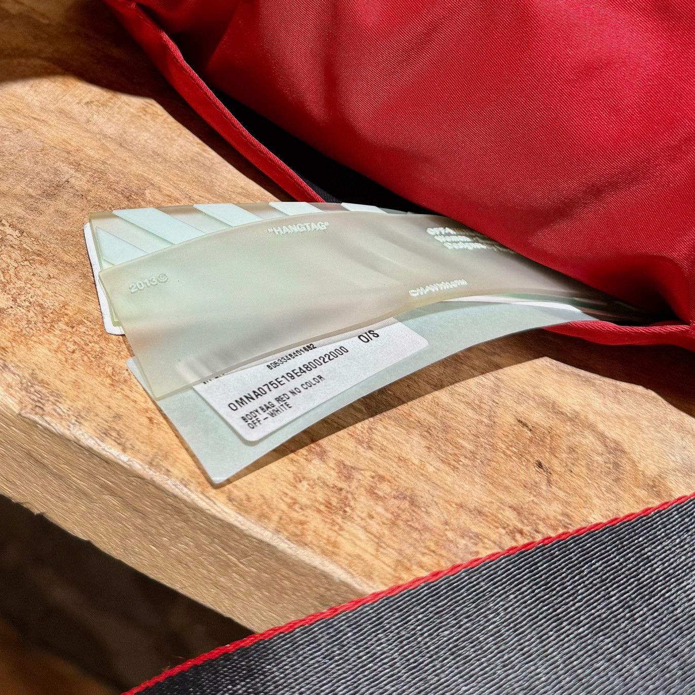 Off-White Off-White Red Nylon Industrial Strap Crossbody Bag Size ONE SIZE - 8 Thumbnail