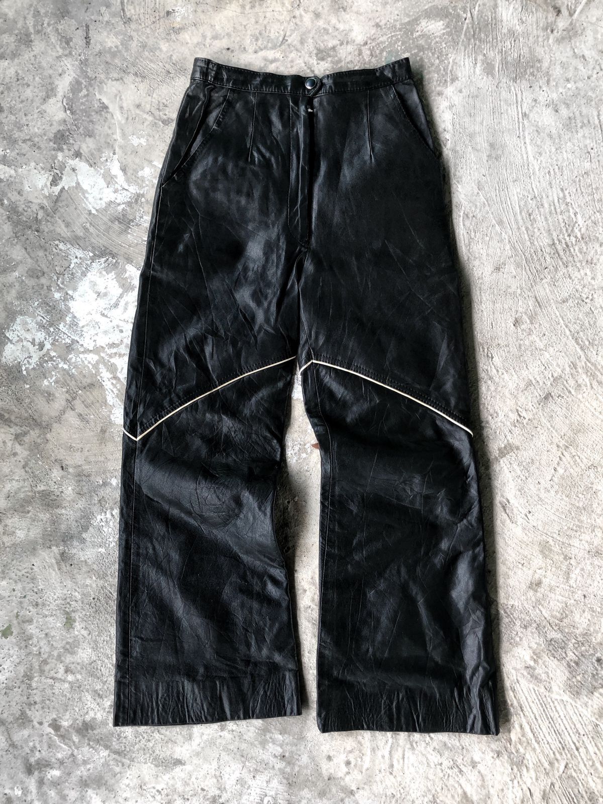 Carpe Diem Rider Flared Leather Pants Style