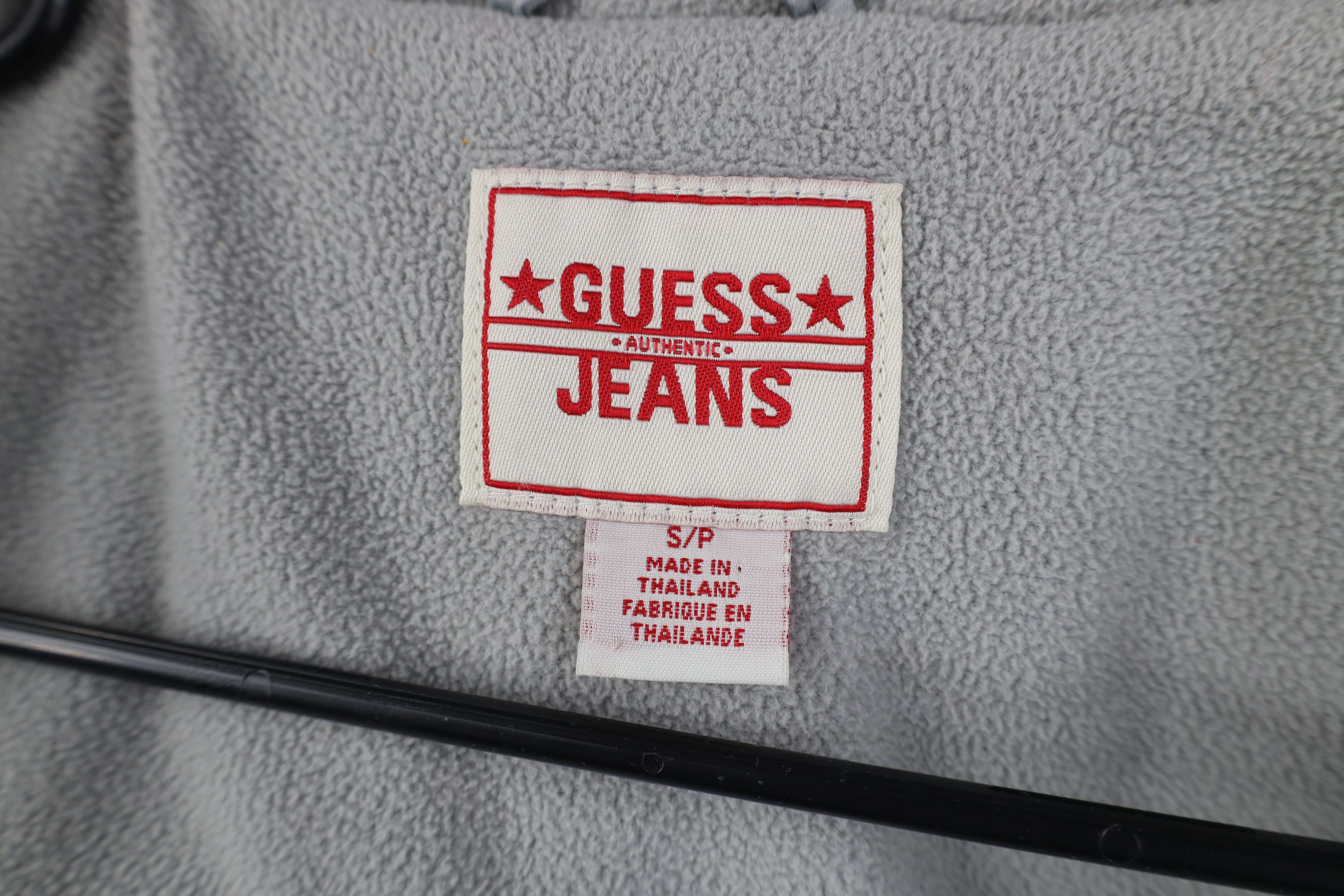 Guess Vintage 90s Y2K Guess Cropped Quilted Puffer Jacket Silver Size S / US 4 / IT 40 - 10 Thumbnail