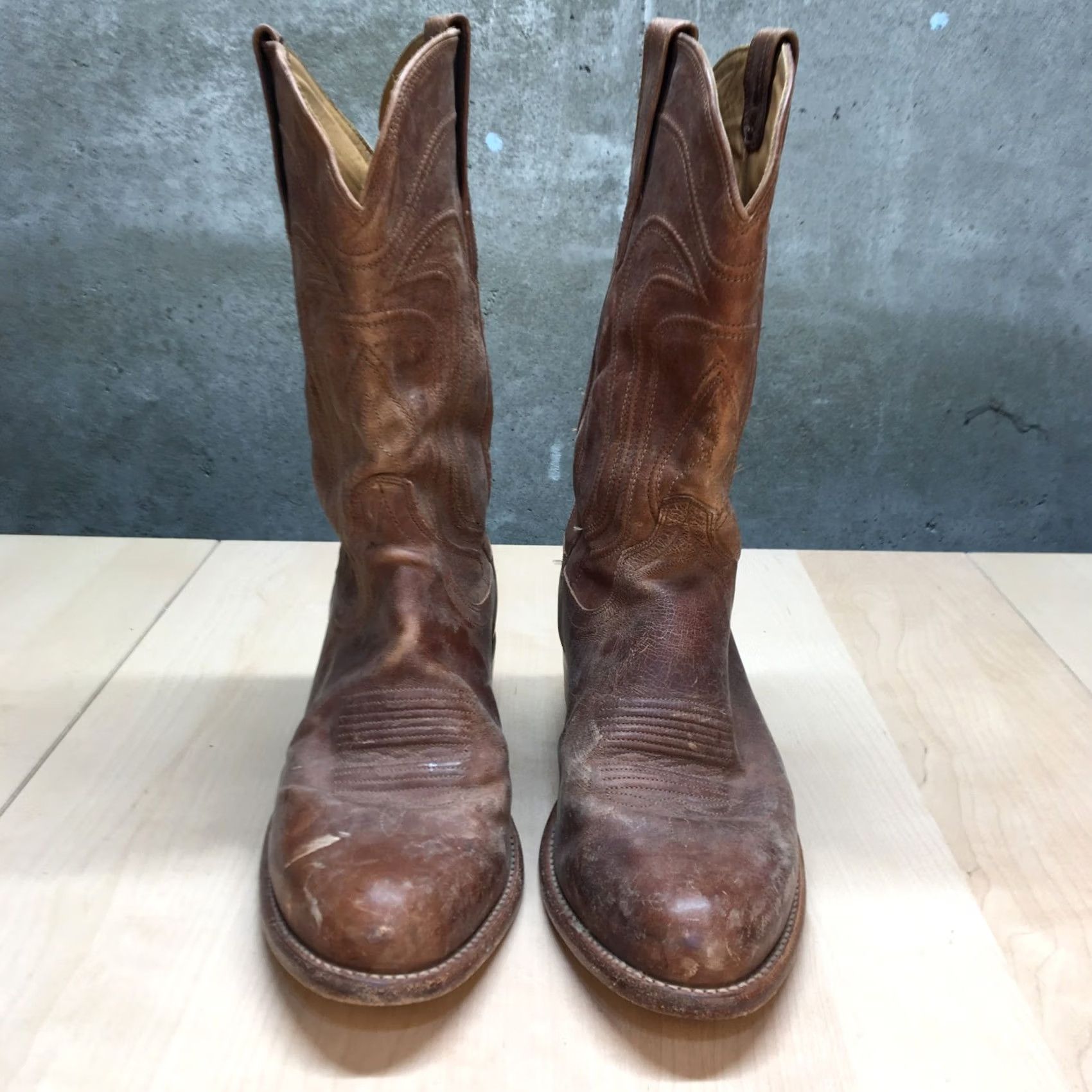 Tecovas Tecovas The Cartwright Cowboy Western Boots Mens 11.5 D Scotch Brown Cowhide Size US 12 / EU 45 - 4 Thumbnail