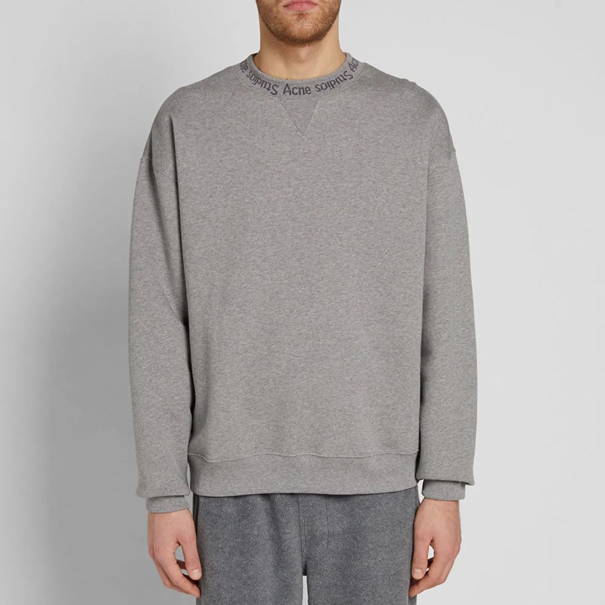 Acne Studios Acne Studios Flogho Sweatshirt (Grey) Size XS Size US XS / EU 42 / 0 - 5 Thumbnail