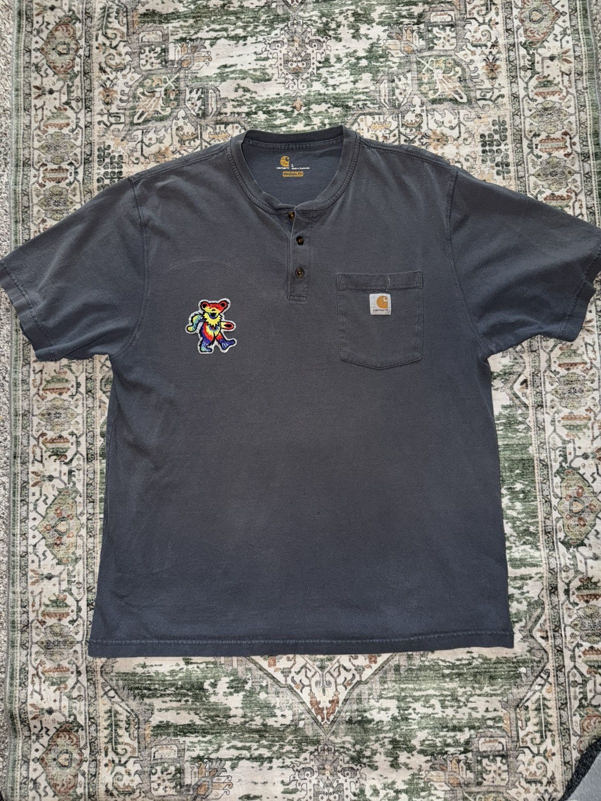 Carhartt Custom Carhartt Grateful Dead T Shirt Size US L / EU 52-54 / 3 - 1 Thumbnail